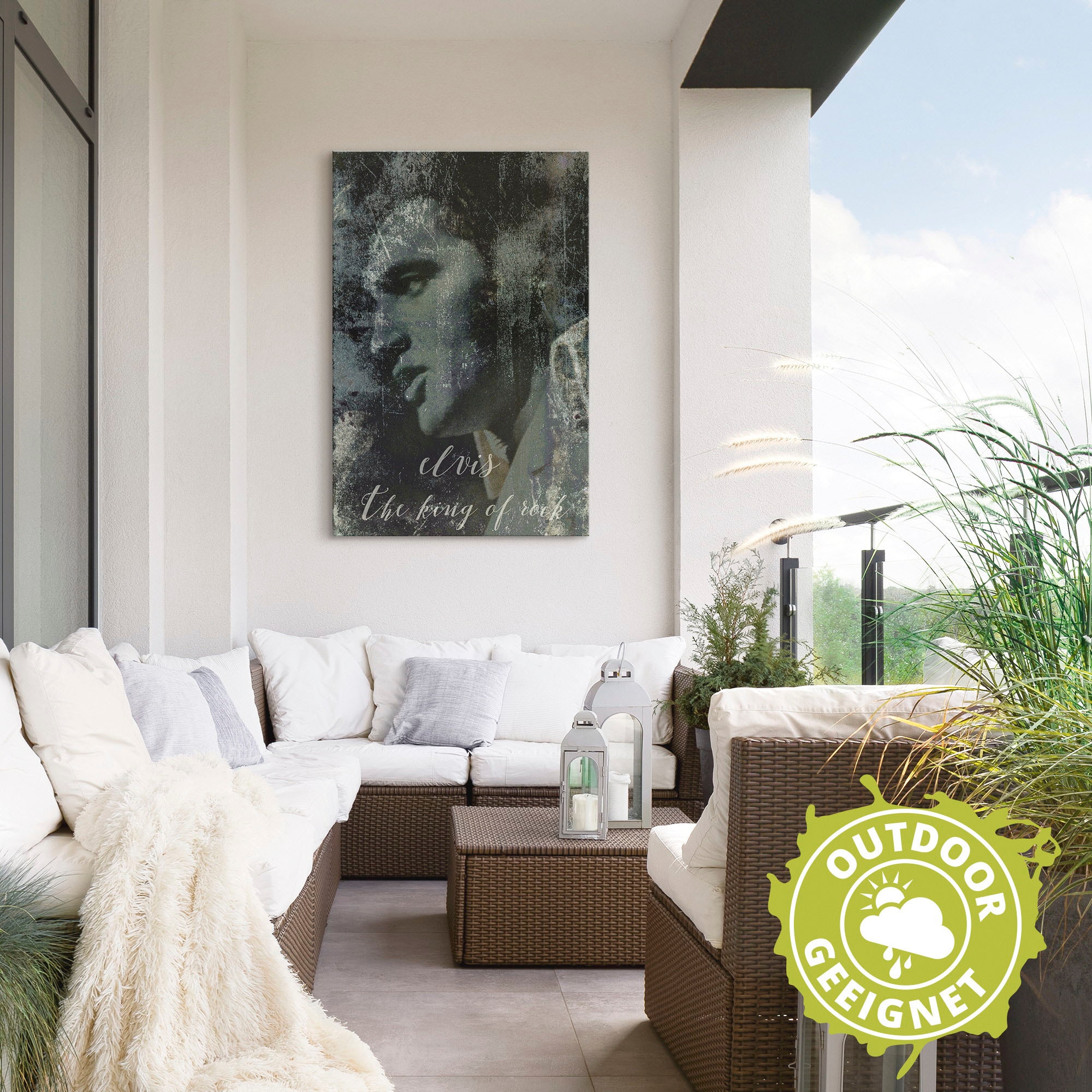 Artland Fresque murale »Elvis the King« 1 cuis tlg. als Alubild, Outdoorbild, Leinwandbild, Poster, Wandaufkleber