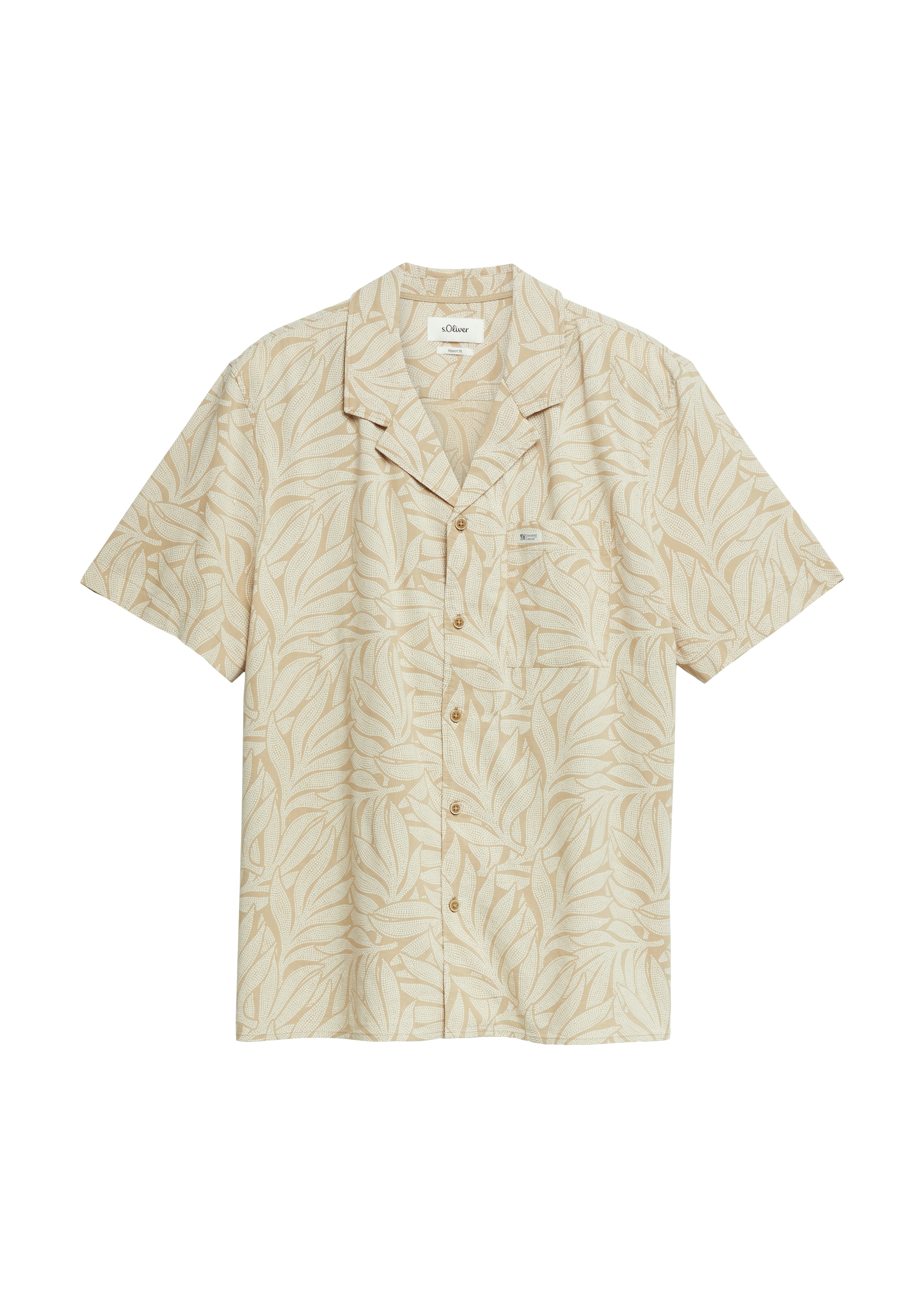s.Oliver Hawaiihemd Sommerhemd in floraler Optik