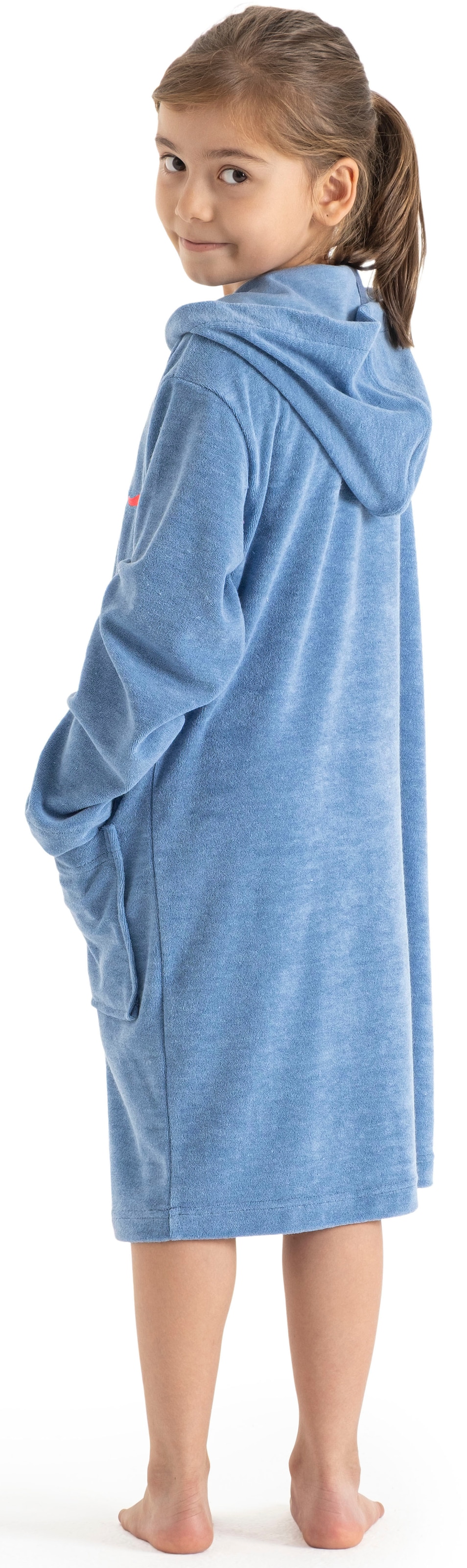 KangaROOS Kinderbademantel »Kira, Ideal für Zuhause, Schwimmbad oder im Urlaub« 1 Stk. tlg., modernen, sportliches Design, leuchtenden Akzenten