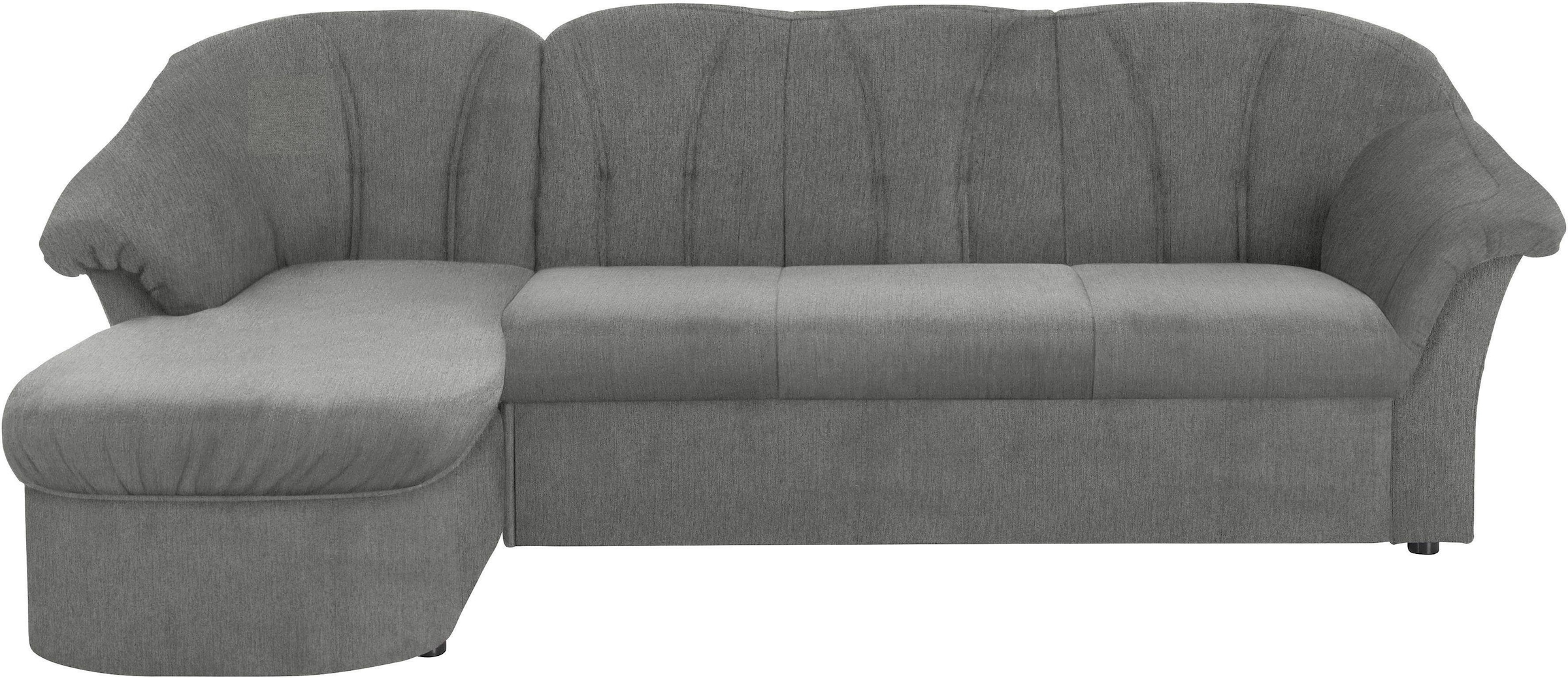 DOMO collection Ecksofa »Pegnitz, elegante Rückensteppung, kompakte Stellmasse 238/141cm, L-Form« wahlweise mit Bettfunktion