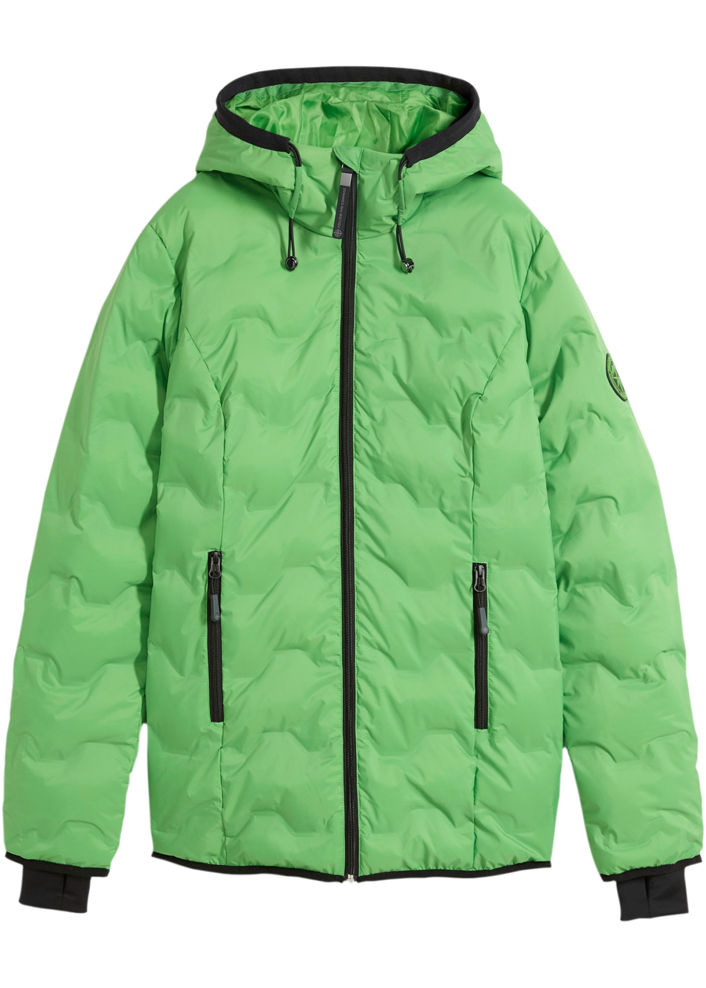bonprix Veste fonctionnelle avec capuche étanche, avec une ouate ultralégère, couvrant les hanches