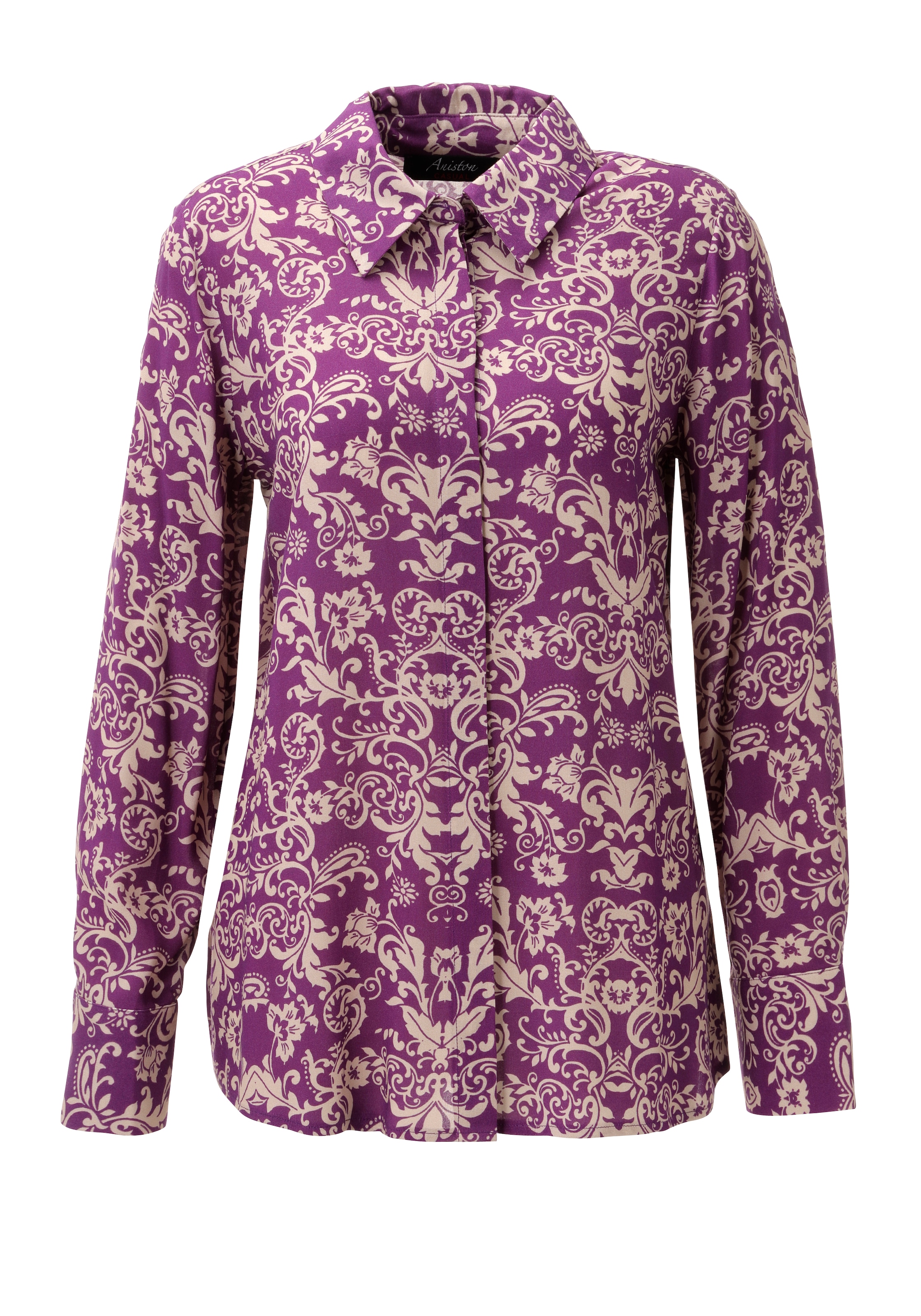 Aniston CASUAL Blouse chemise avec imprimé ornemental fantaisiste - NOUVELLE COLLECTION