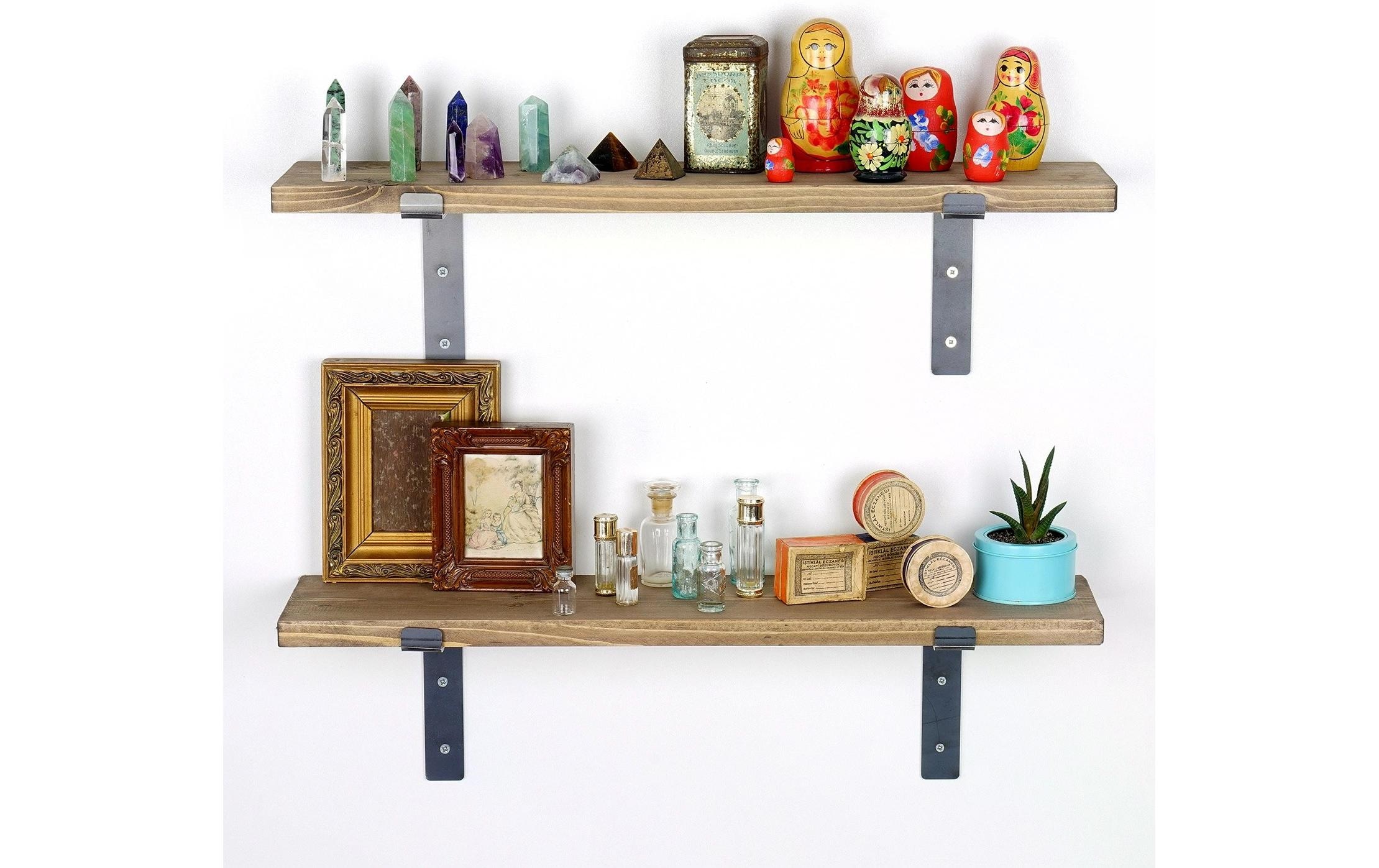 WOODY FASHION Wandregal »LAM006 2 Stück«