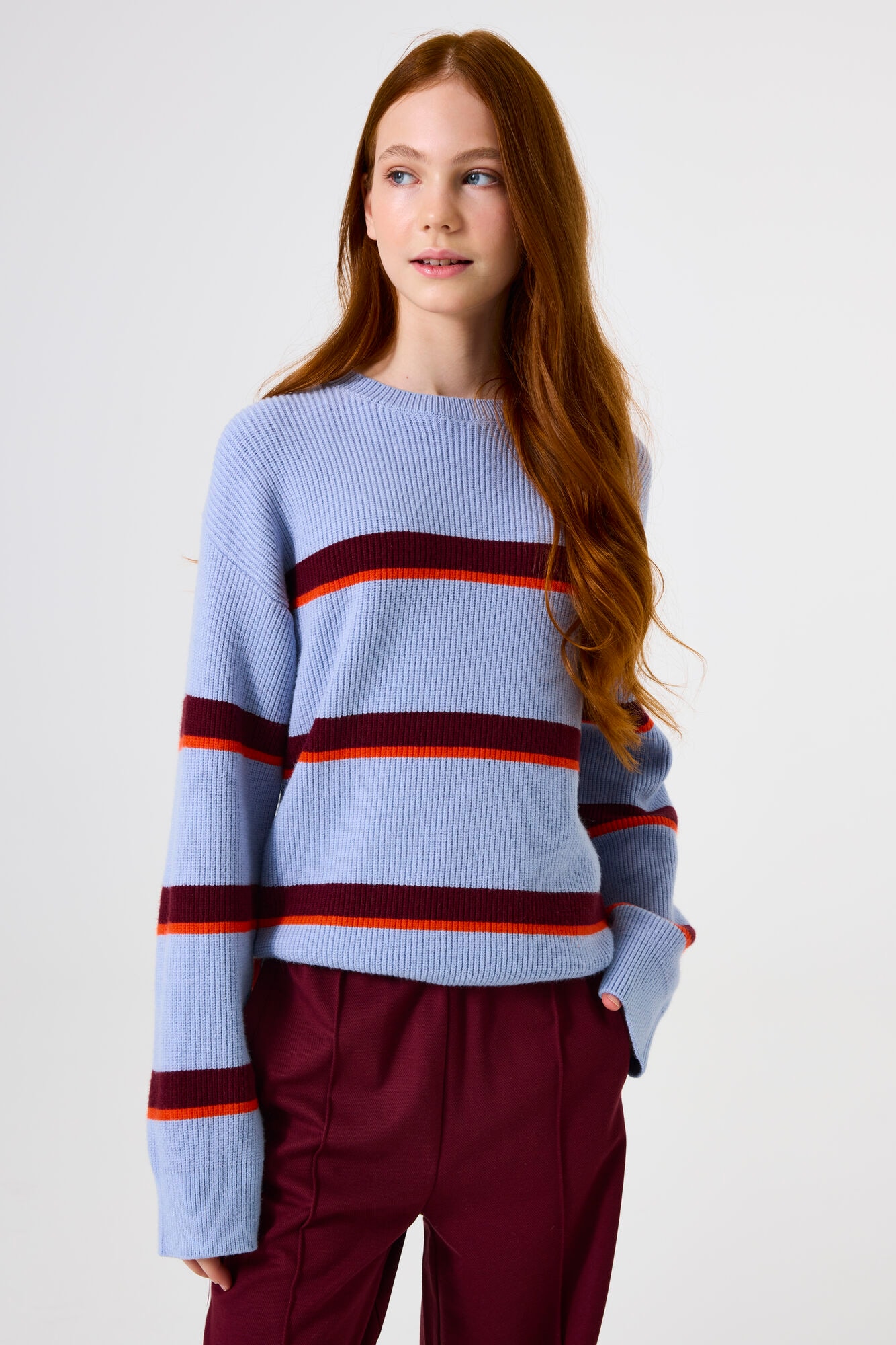 Garcia Rundhalspullover mit Streifen Muster for GIRLS