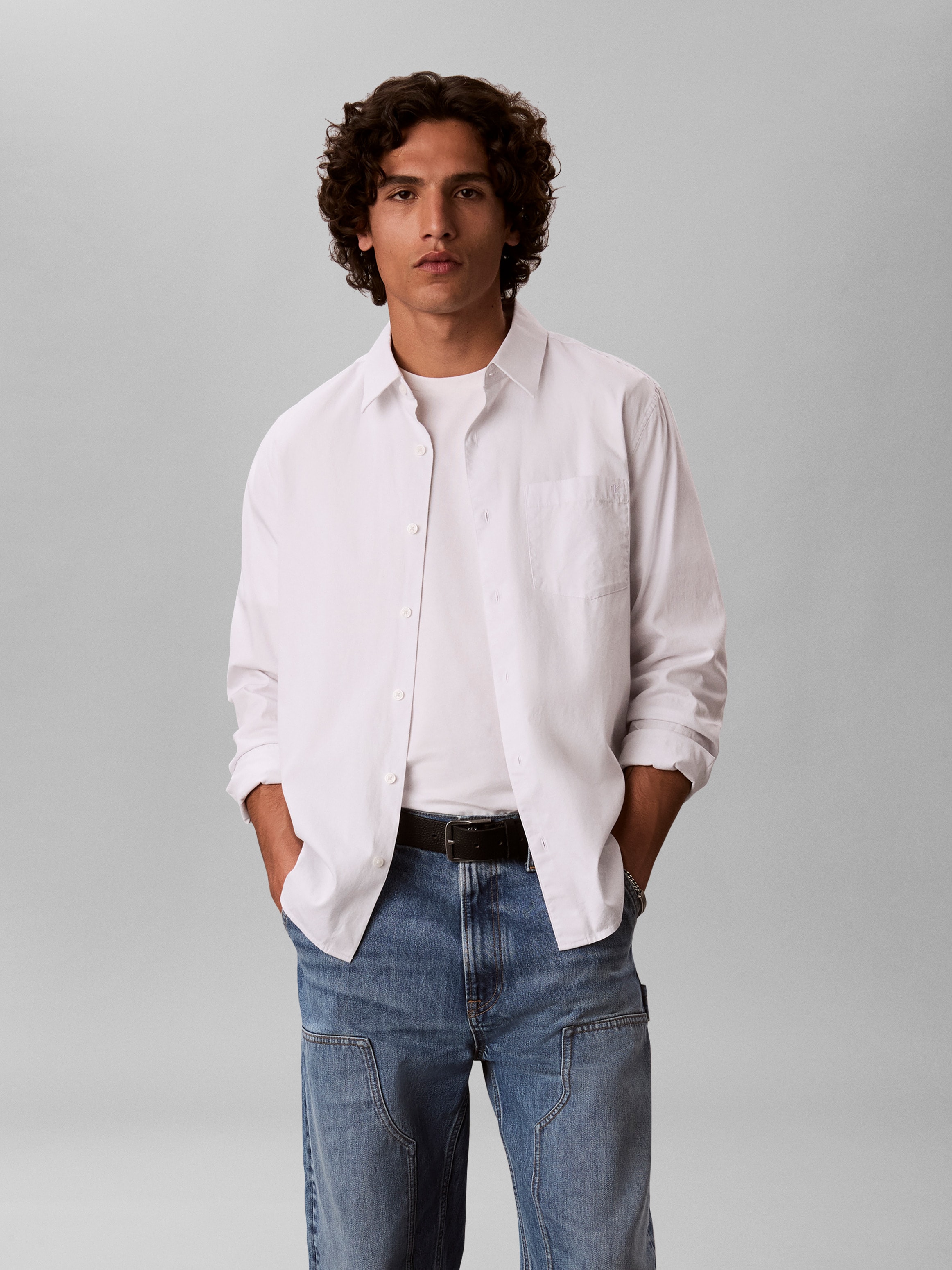 Calvin Klein Jeans T-shirt »SS STRETCH COTTON SLIM TEE« avec encolure ronde