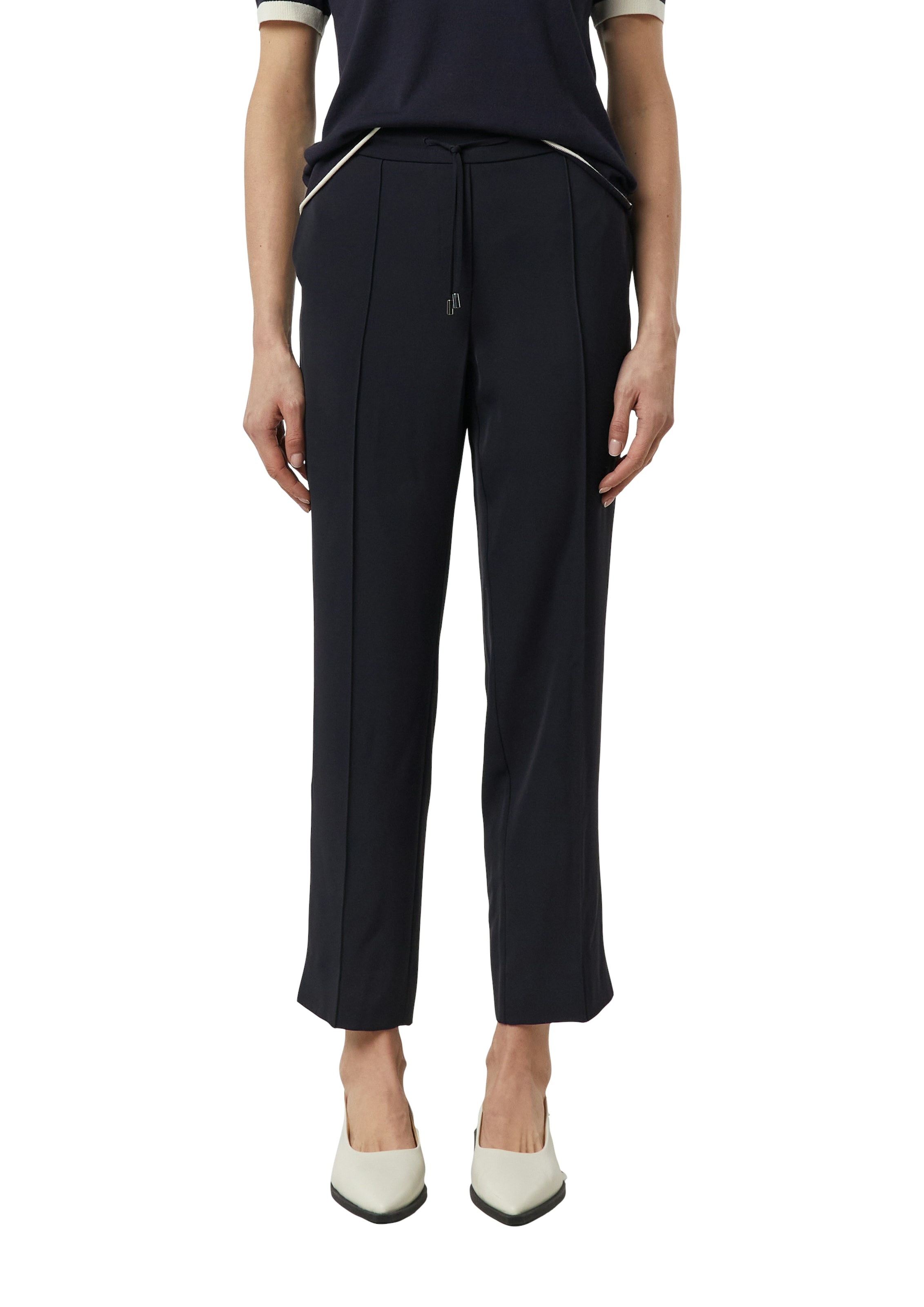 Comma Pantalon en tissu  mit Gummizug und Kordelzug