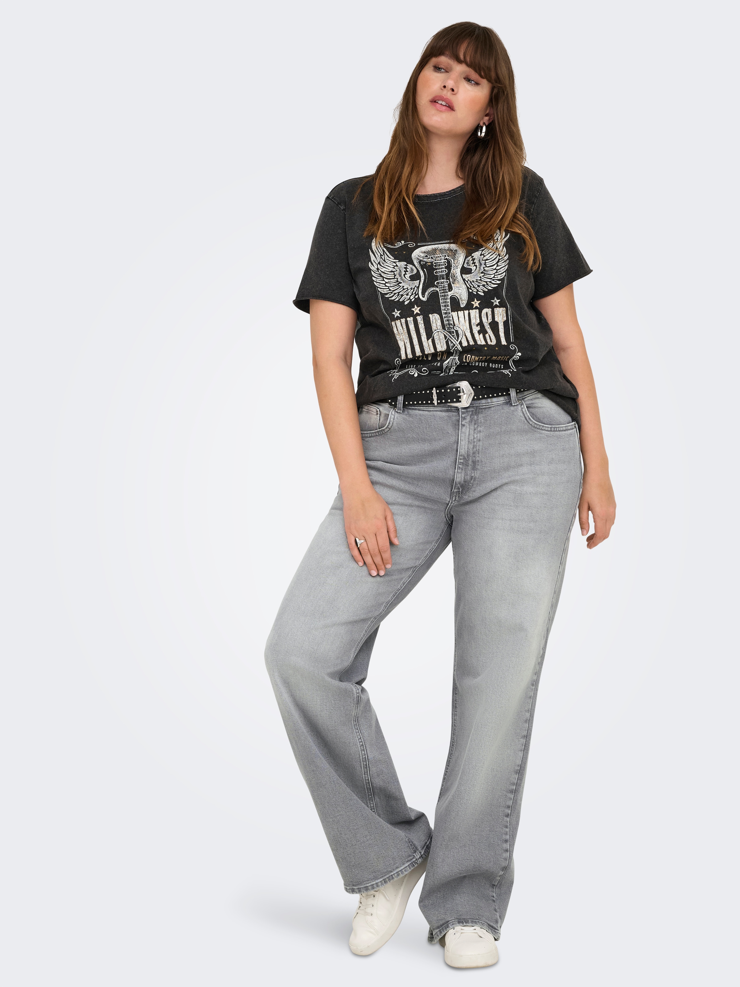 ONLY CARMAKOMA Weite Jeans »CARJUICY HW WIDE LEG REA707 DNM« Baumwollmischung, High Waist