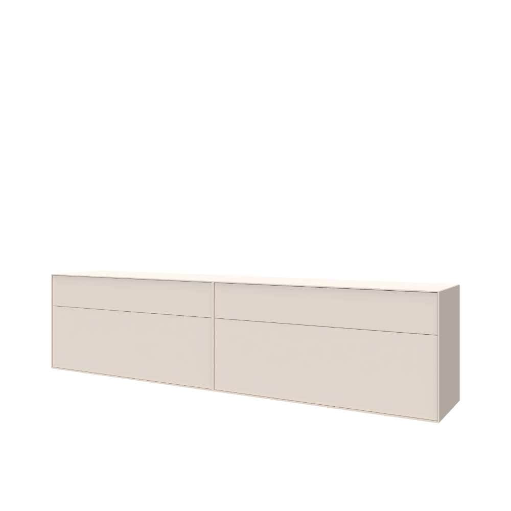 LeGer Home by Lena Gercke Table basse »Essentials, TV-Board, TV-Kommode, TV-Schrank,  TV-Möbel« 2 cuis tlg. Breite: 222 cm, UV lackiert, Push-to-open-Funktion
