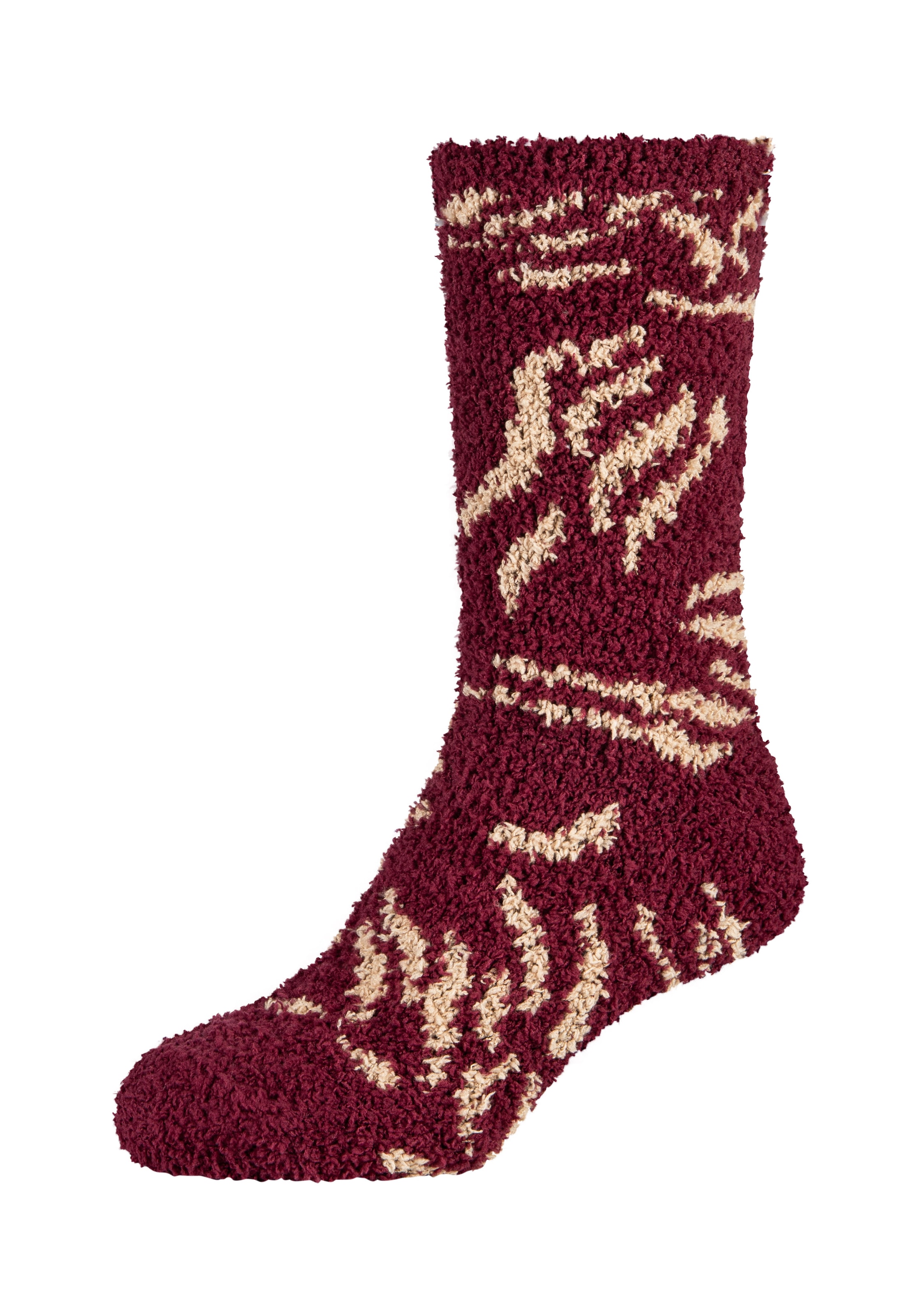Camano Socken 3 Paar,  mit gemustertem Design, angenehm wärmende, kuschelige Qualität