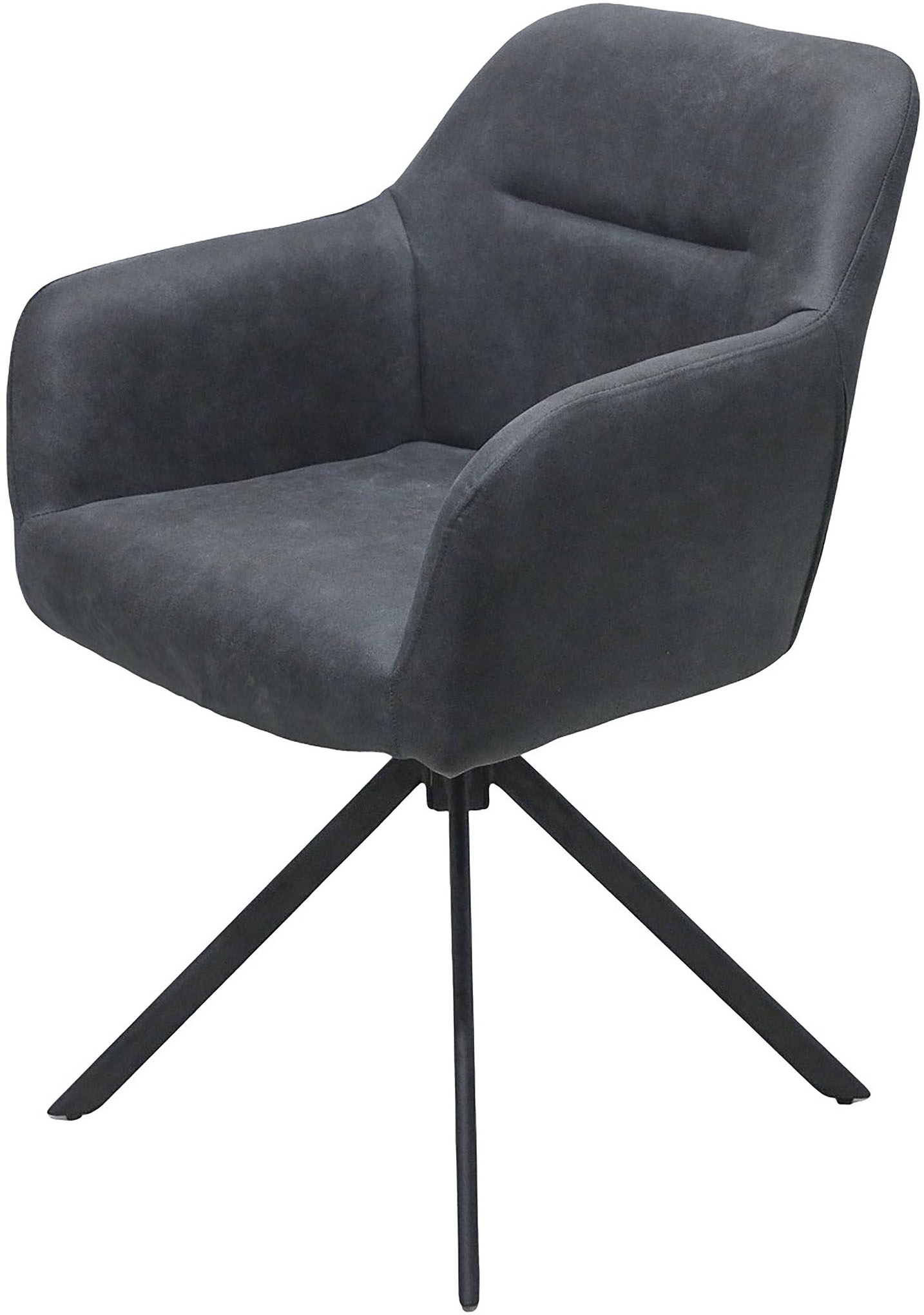 byLIVING Chaise de salle à manger »MONTREAL« (Ensemble) 2 cuisMicrofaser, bis 110 kg, 360° drehbar, Schaumstoff, Ziernaht Rücken