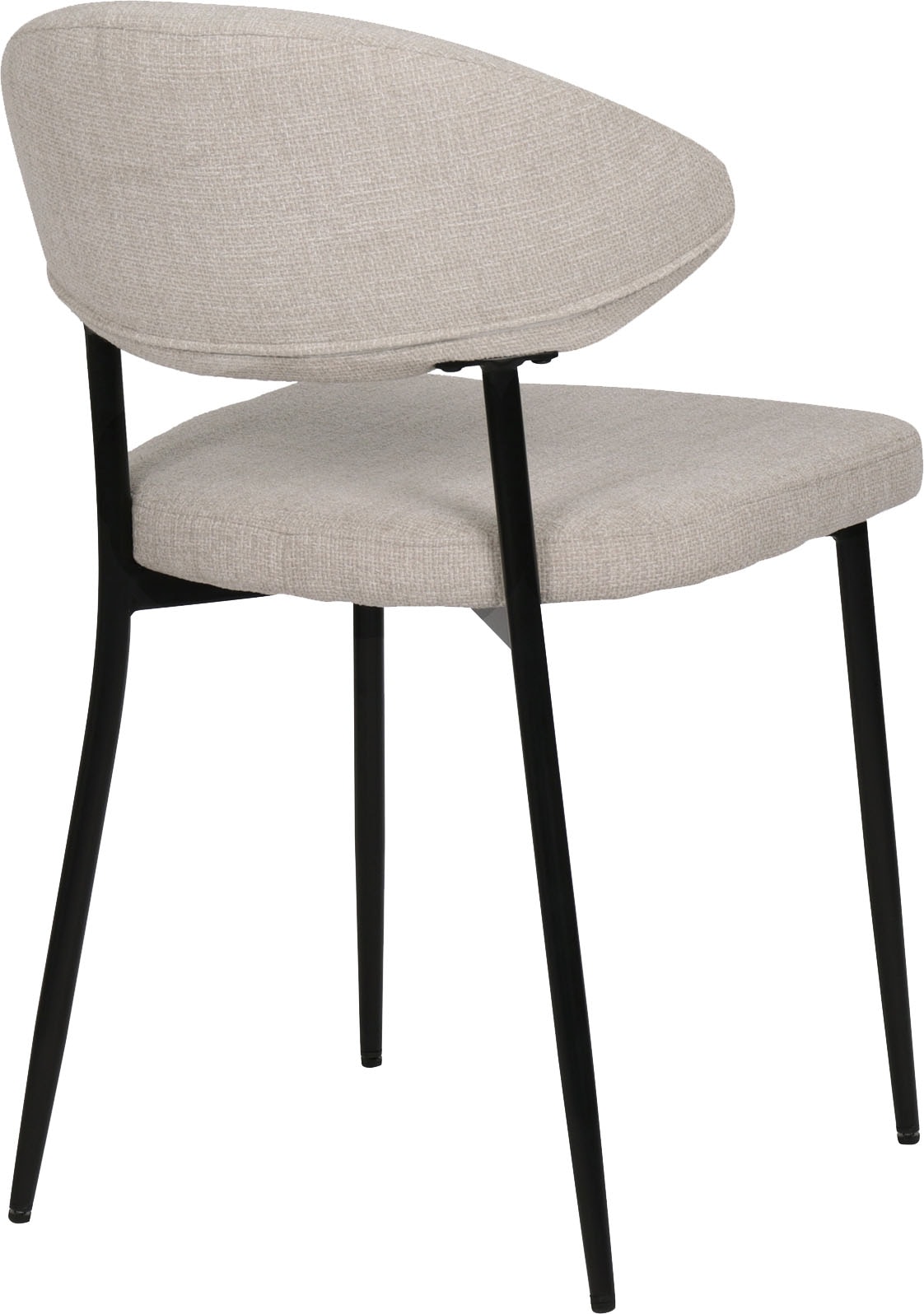SIT Chaise à 4 pieds »Odessa 2er-Set Polsterstühle mit Strukturstoff & Metallgestell« (Ensemble) 2 cuisTissu structuré Öko-Tex & dossier ergonomiquement arrondi