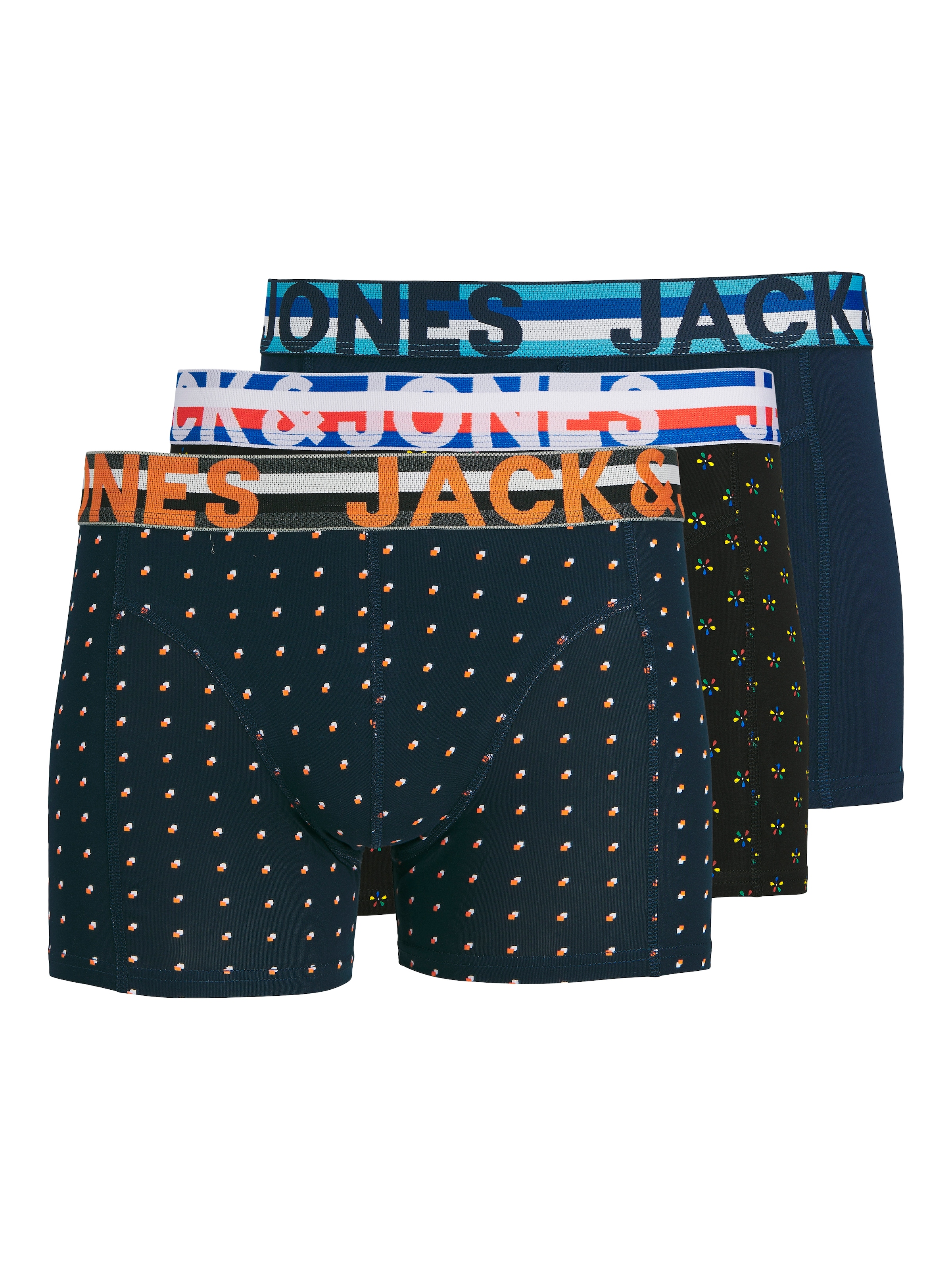 Jack & Jones Tronc »JACHENRIK TRUNKS 3 PACK NOOS« Paquet, 3 cuis
