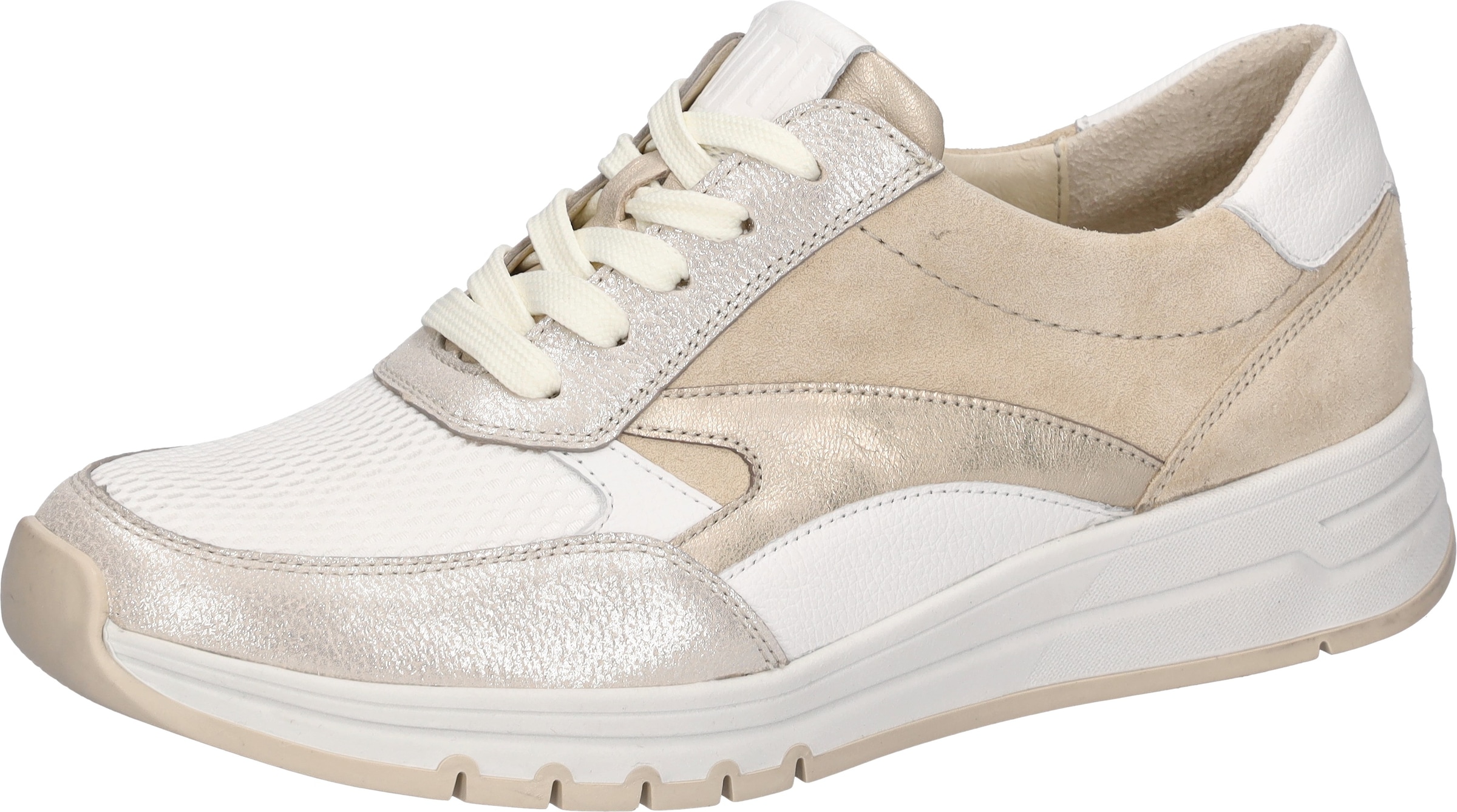 Waldläufer Baskets compensées  Chaussure à lacets, chaussure basse, sneaker de loisirs avec col souple