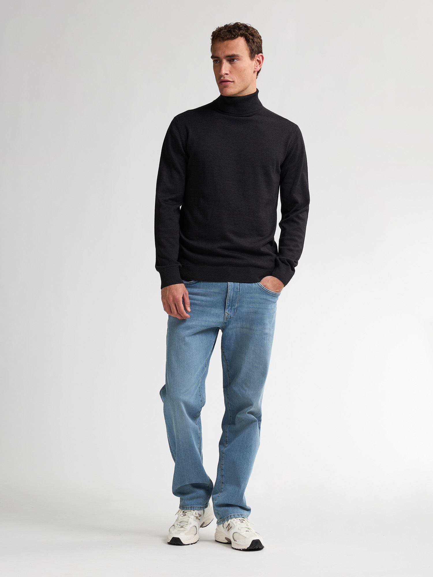 Petrol Industries Pull à col roulé »Men Knitwear Collar Basi« Pflegeleichter Materialmix mit Baumwollanteil