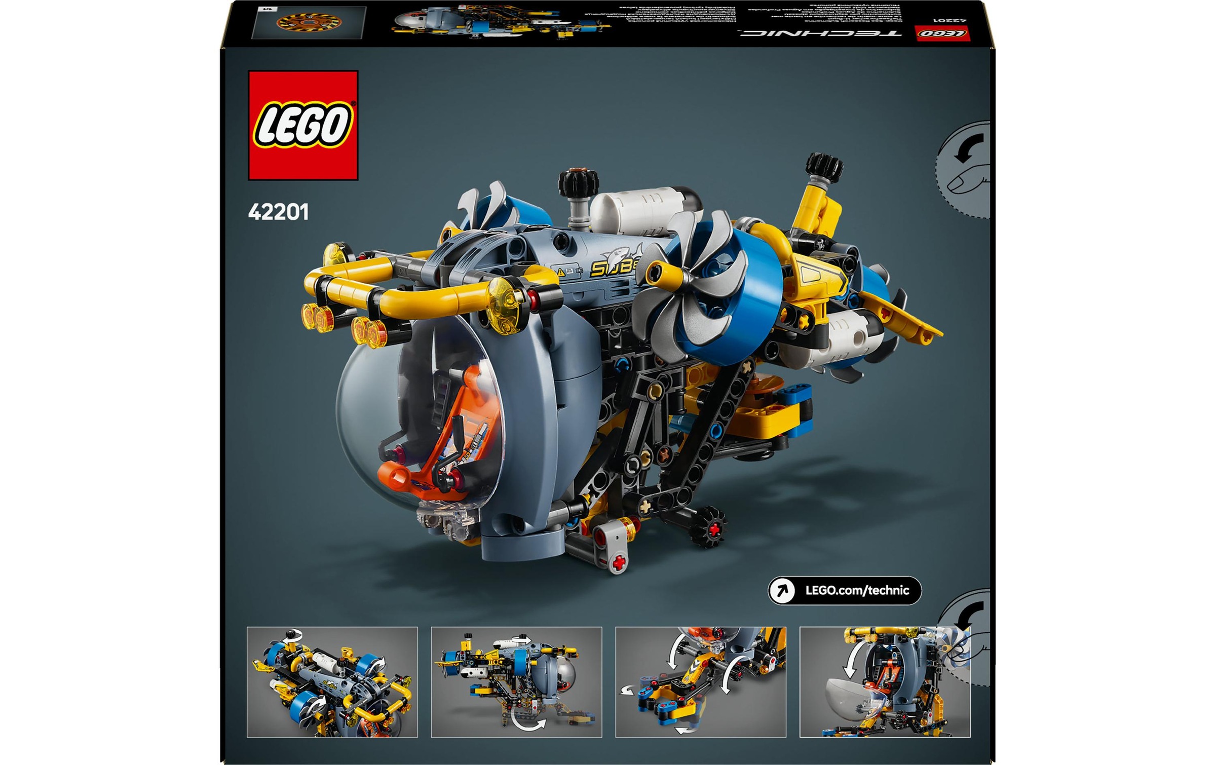 LEGO® Spielbausteine »Technic Tiefseeforscher U-Boot 42201«