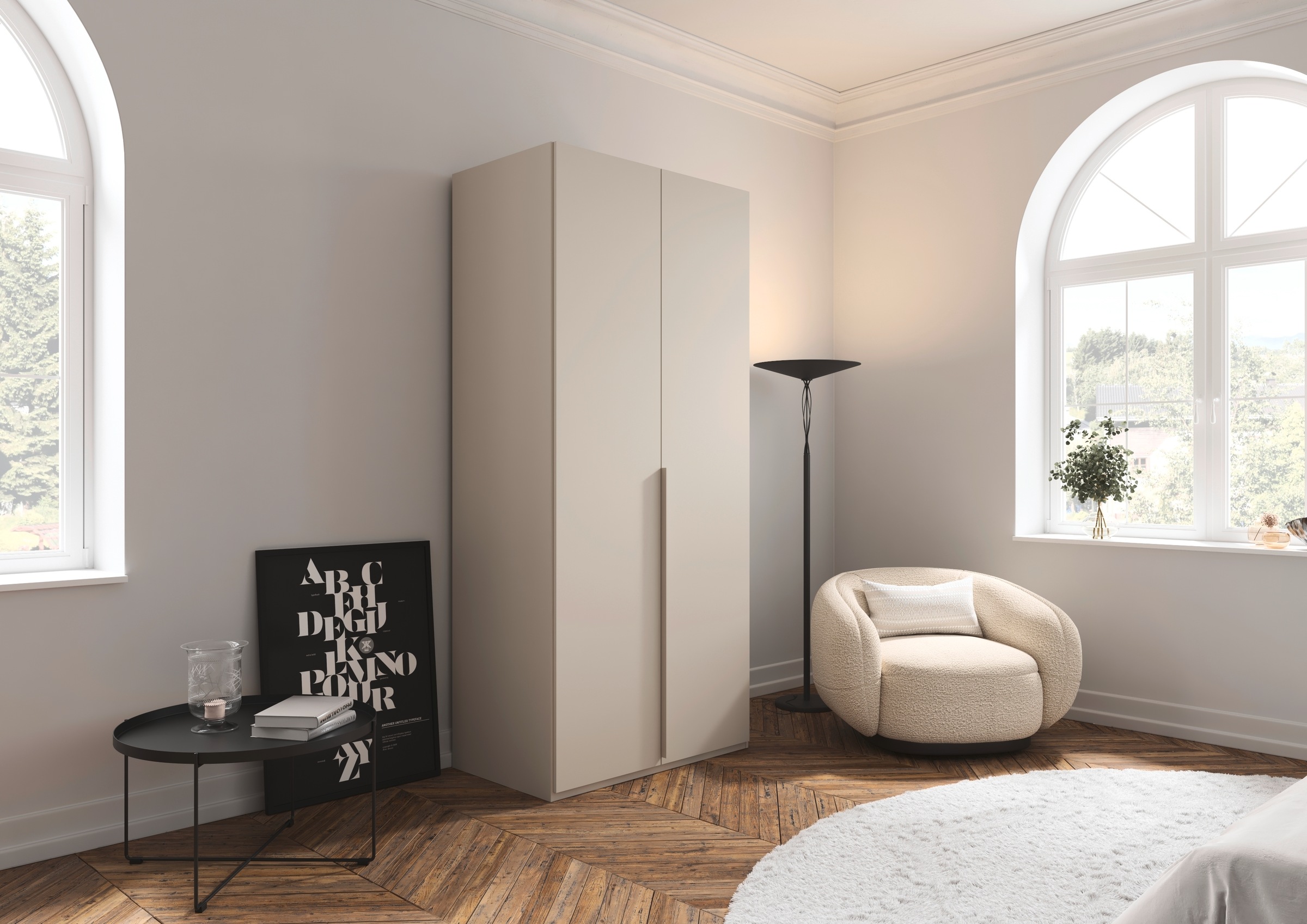 LeGer Home by Lena Gercke Armoires à vêtements »Schrank Garderobe Ankleide Schlafzimmer Flur SERINA Eyecatcher« in 6 Breiten, 3 Ausführungen und mit Front Glas oder Dekor MADE IN GERMANY