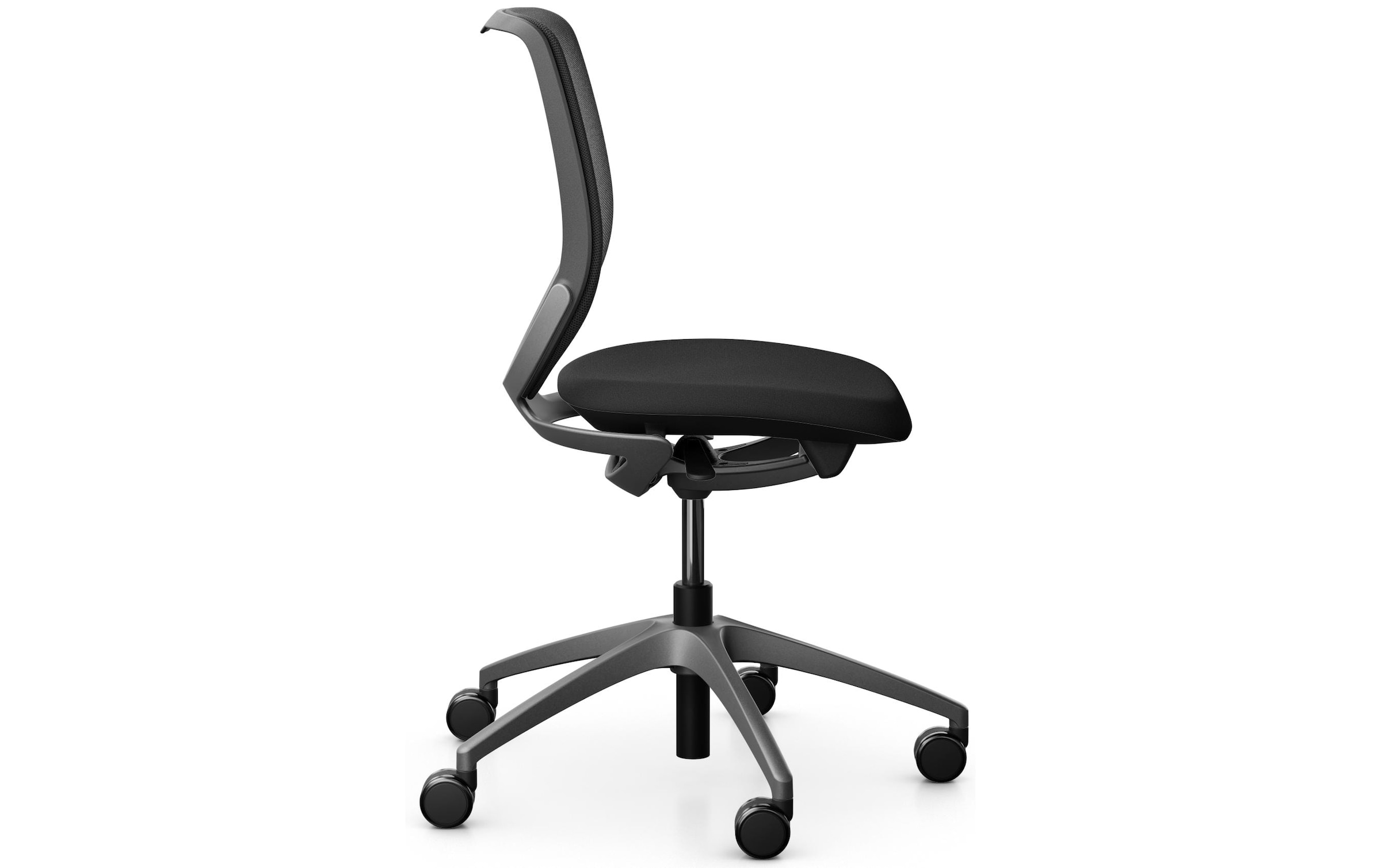 Giroflex Schreibtischstuhl »313 mit Netzrücken, ohne Armlehnen, Schwarz« ()