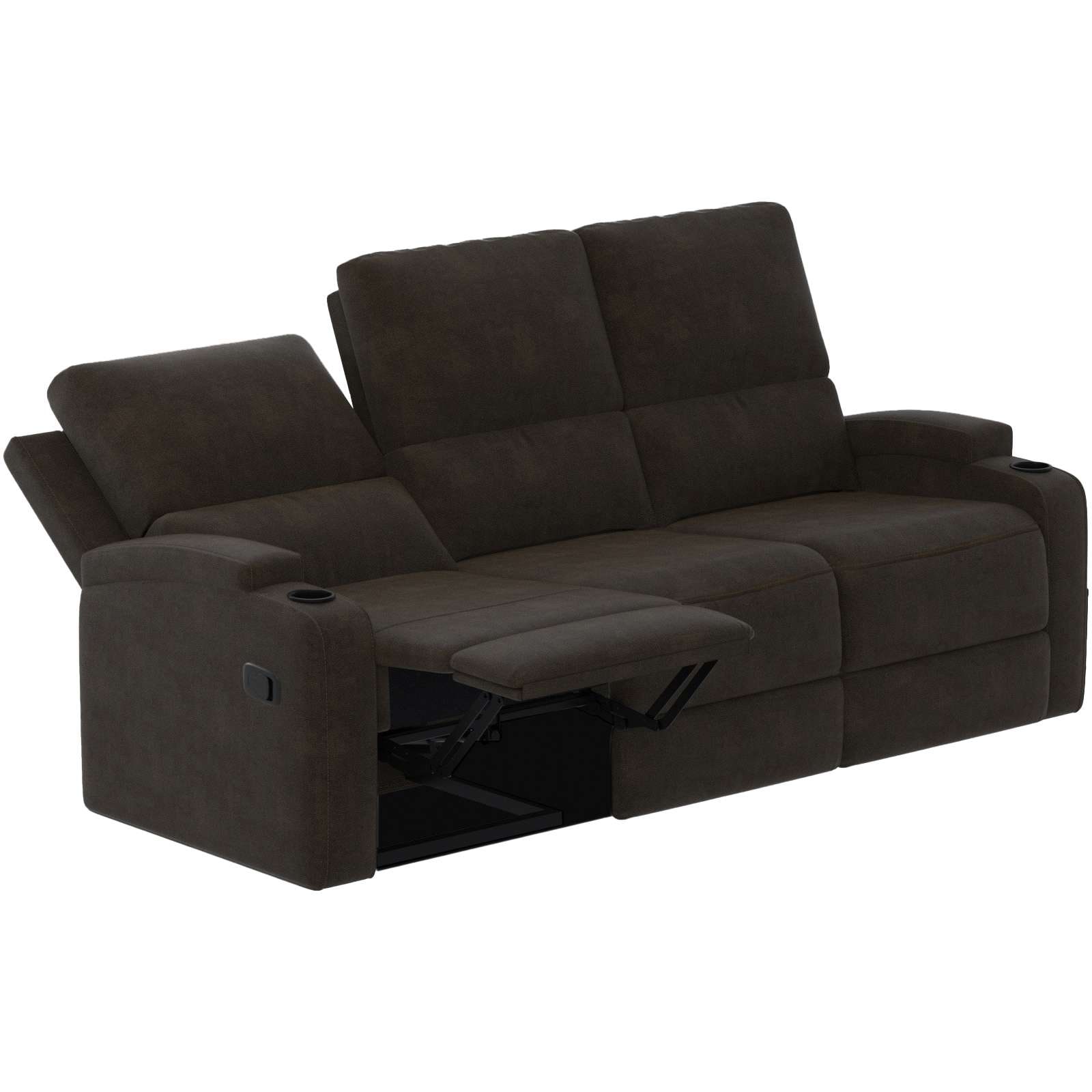 GOODproduct 3-Sitzer »NAPORI Microfaser, Multimediasofa, Kinosessel XXL« Kinosofa mit 2 x Relaxfunktion und Getränkehalter