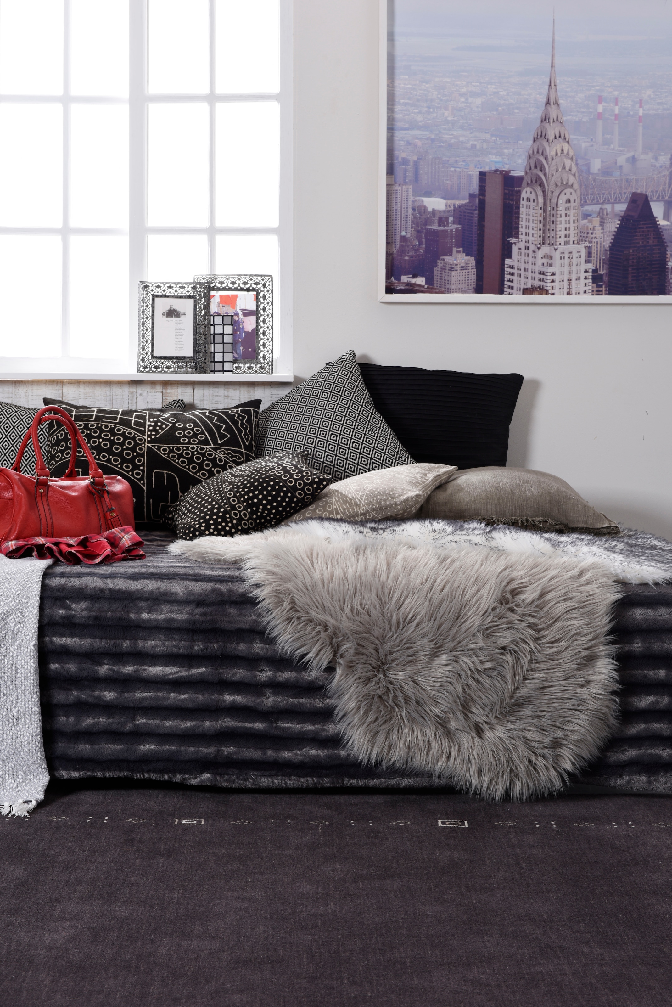 THEKO Tapis en laine »Lori Dream 2« Rectangulaire 12 mm Höhe Handweb Teppich, reine Wolle, handgewebt