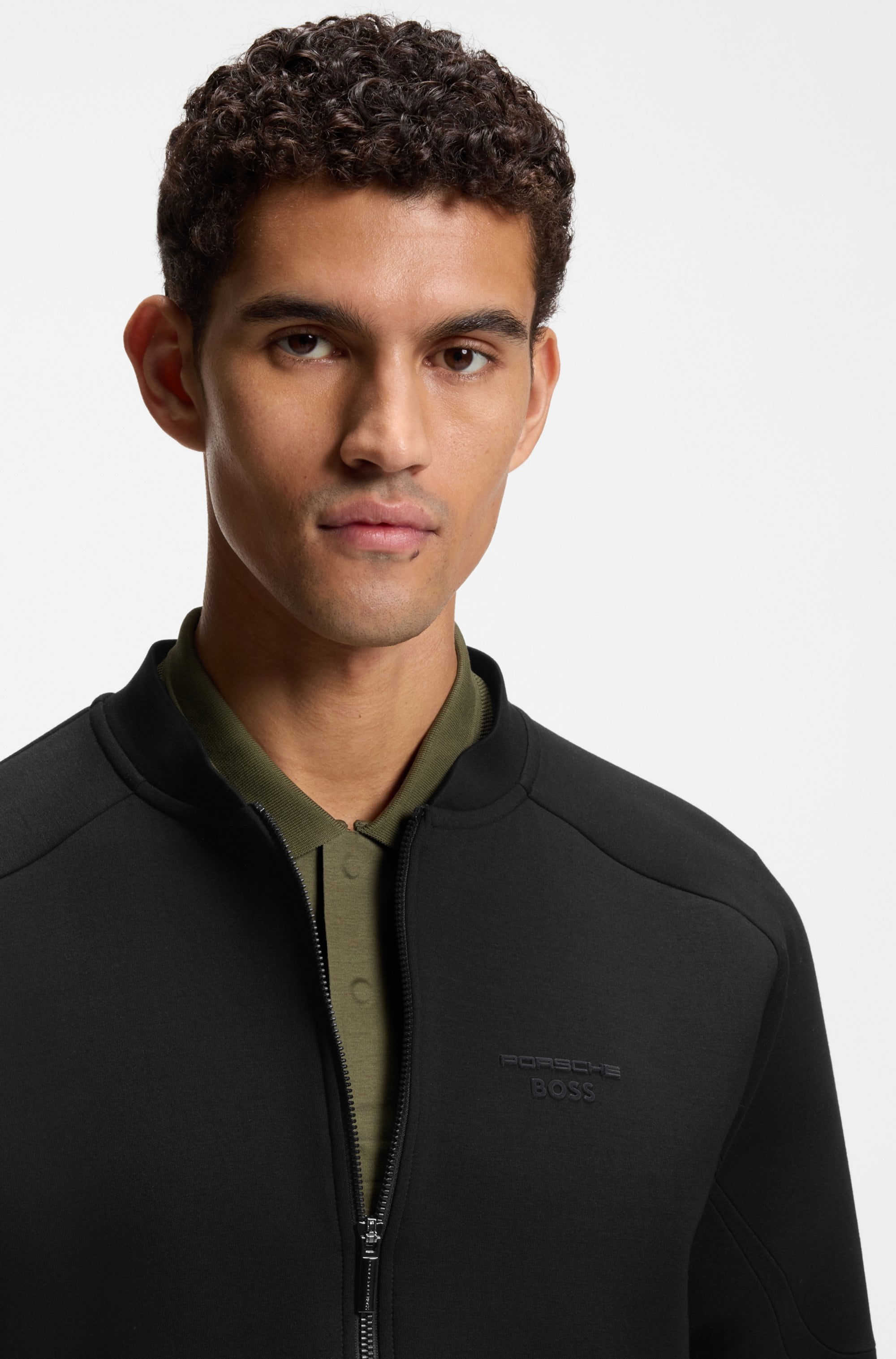 BOSS GREEN Veste sweat »Porsche Spirit 70 Capsule Collection« Premium Herrenmode Innovative Geruchskontroll-Technologie HEIQ MINT