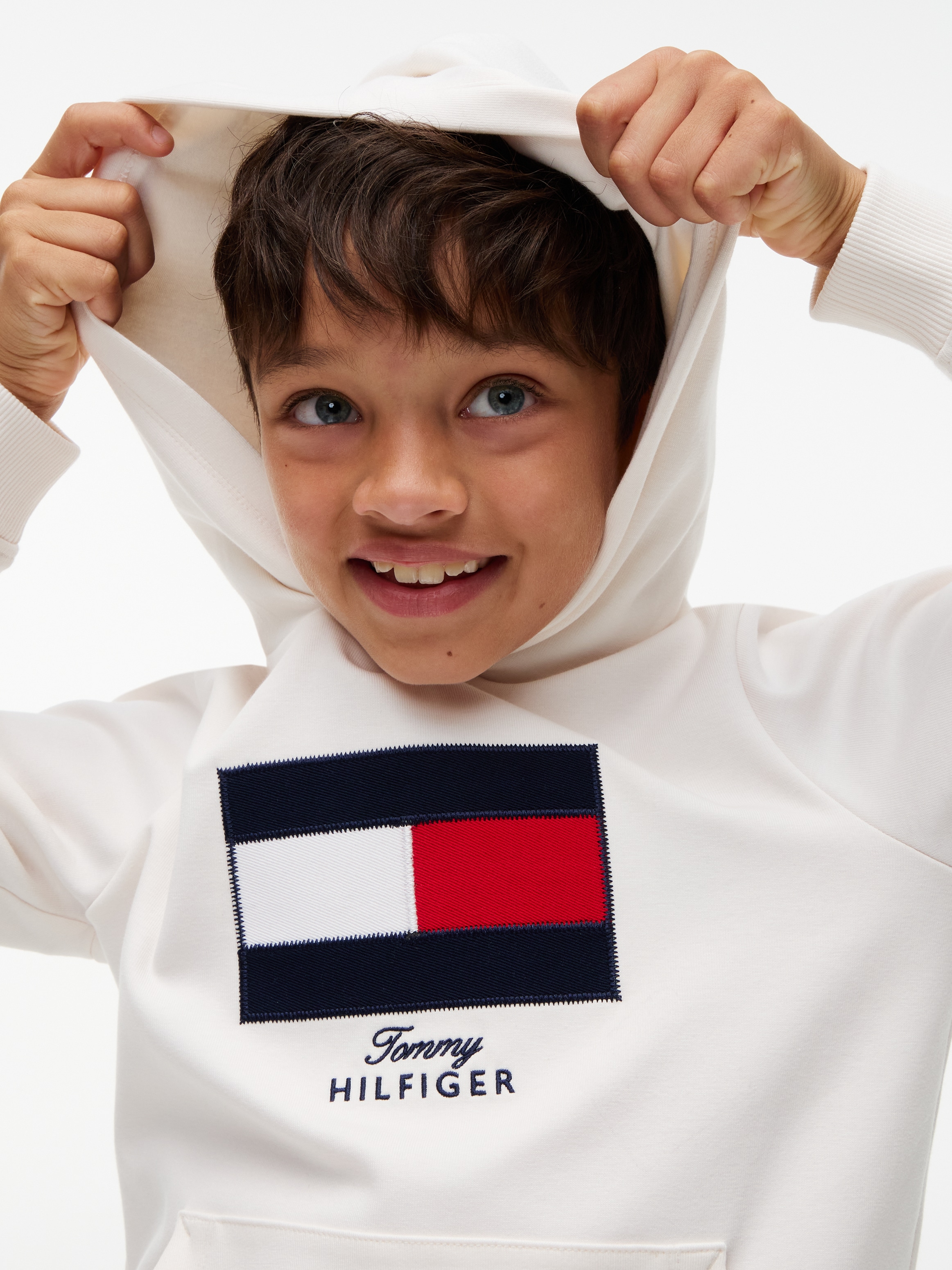 Tommy Hilfiger Sweat à capuche »HERITAGE«, Regular Fit, Kängurutasche, Kinder bis 16 Jahre
