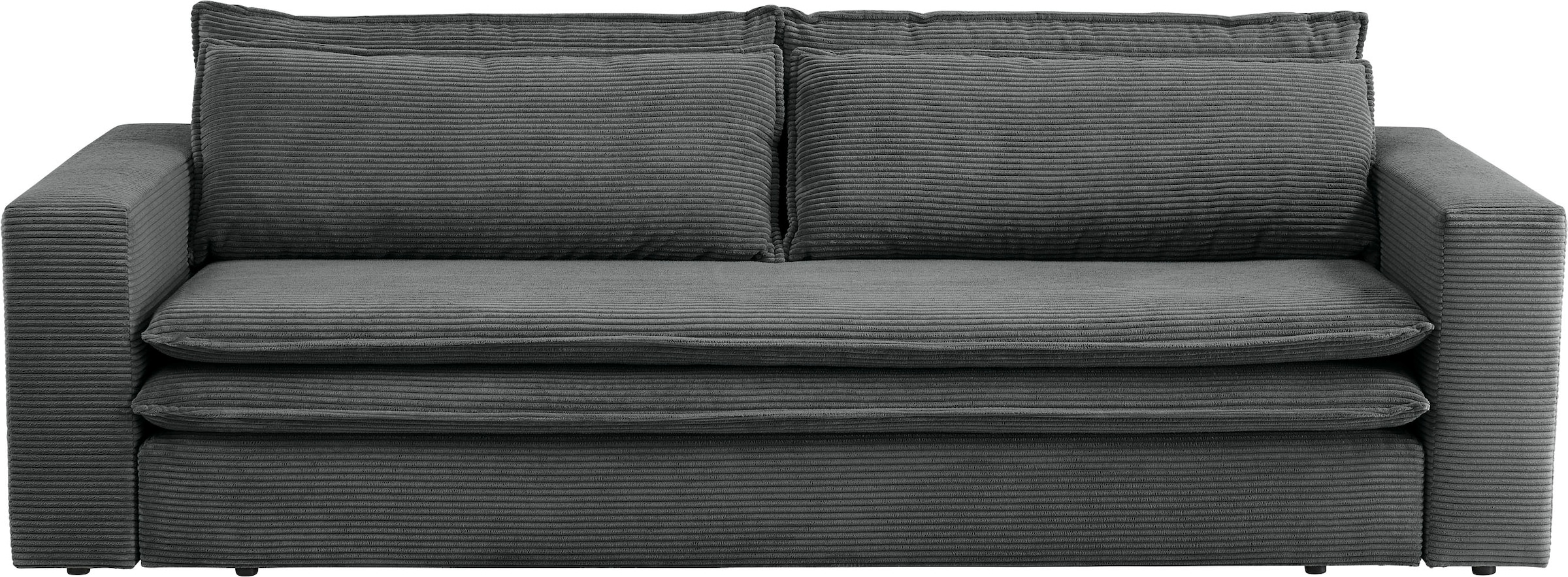 Home affaire Sitzgruppe »PIAGGE« 2 Stk. tlg. 3-Sitzer-Sofa mit Bettfunktion und Loveseat-Hocker im Set