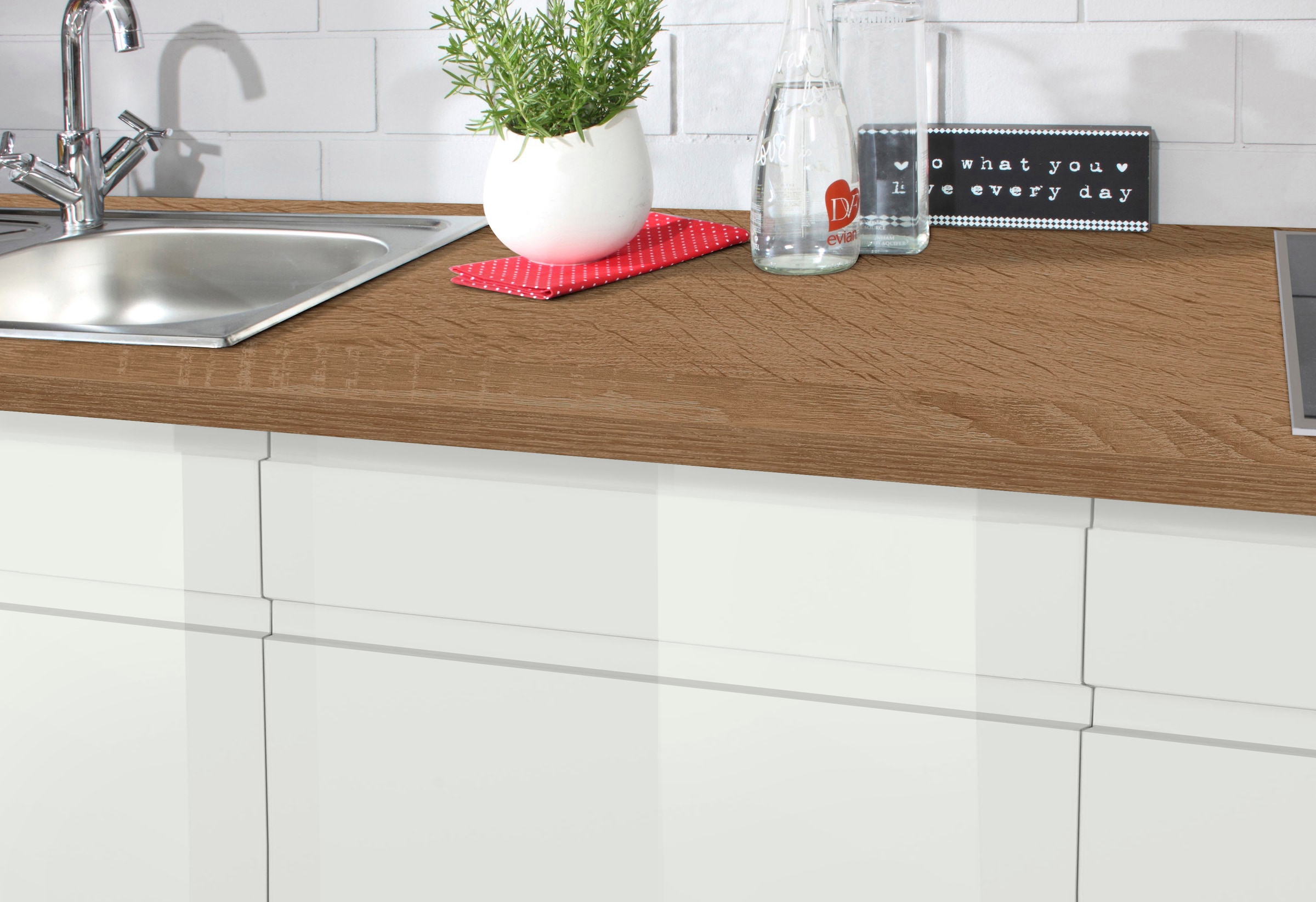 KOCHSTATION Kitchenette »KS-Virginia,neu in verbesserter Ausführung« plan de travail épaisseur 38 mm, rangement, fermeture douce,  Largeur 290, fonction Soft-Close, sans appareils électriques