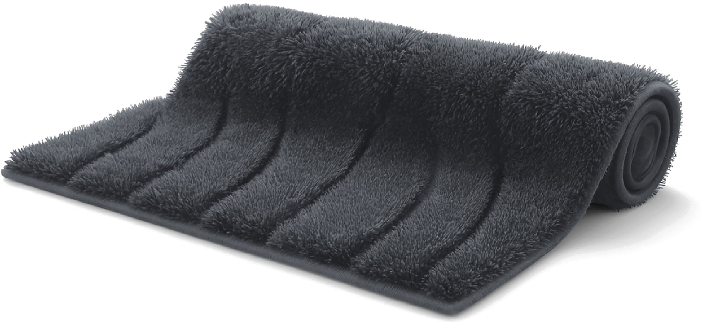 GOODproduct Badematte »Levii, Badvorleger, Badezimmer Teppich, sehr weich« Höhe 20 mm rutschhemmend beschichtet fussbodenheizungsgeeignet | schnell trocknend Hoch-Tief-Effekt, weiche Haptik, Made in Europe