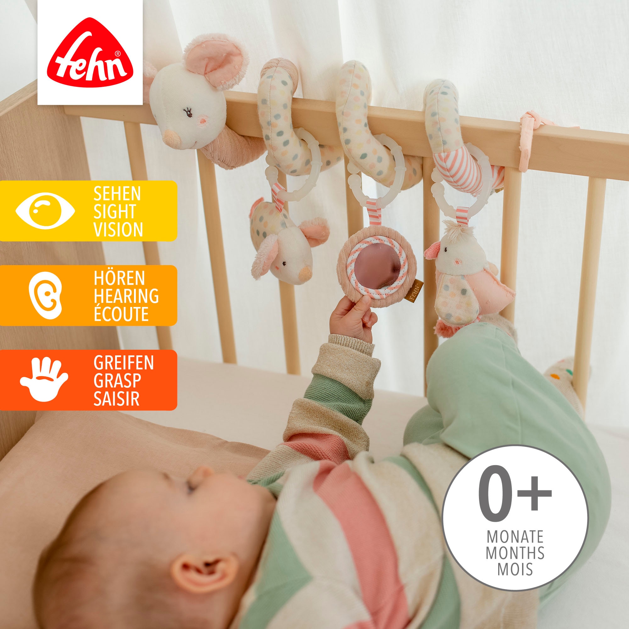 Fehn Greifspielzeug »feehnLAND, Activity-Spirale Maus«