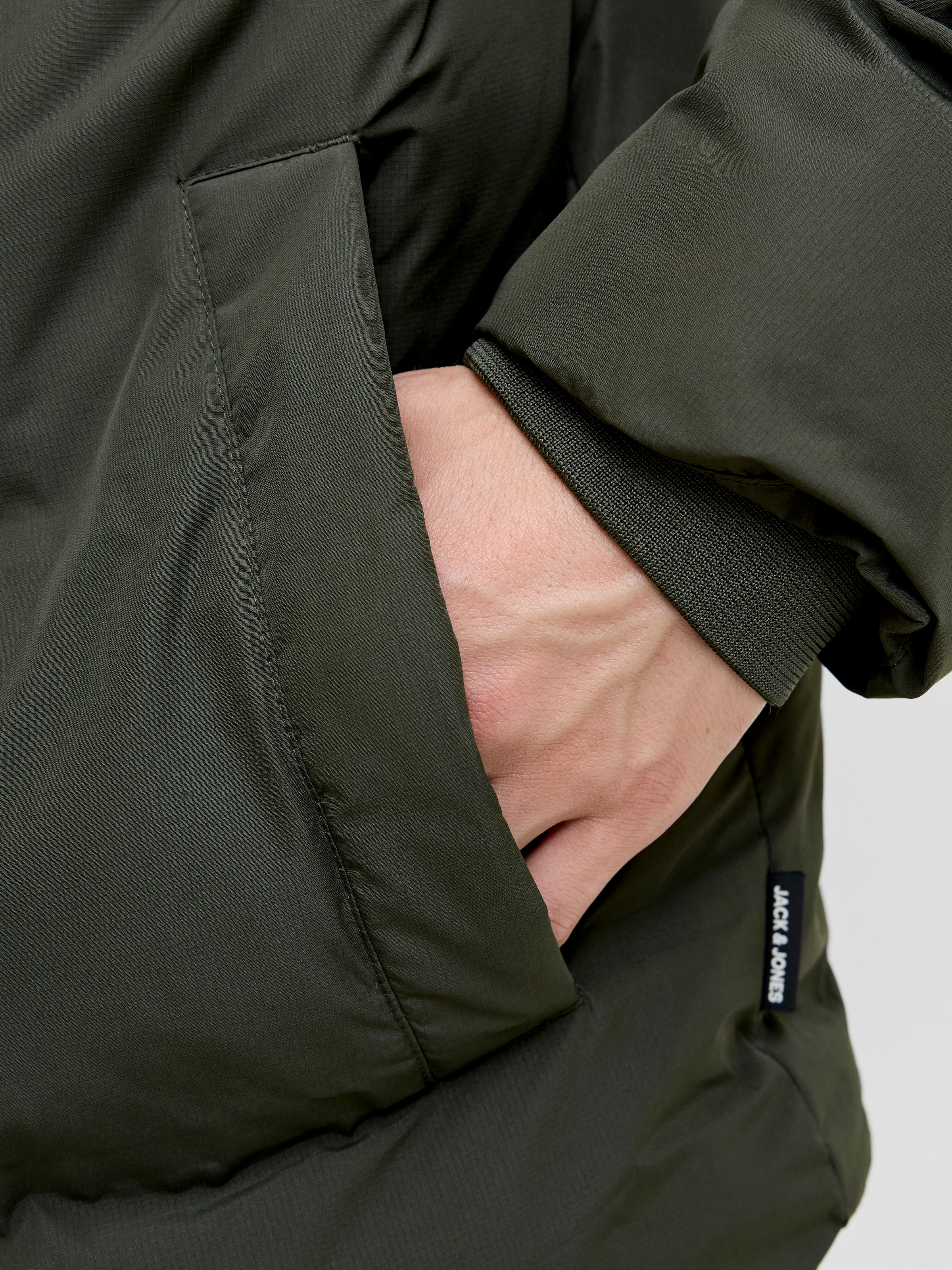 Jack & Jones Steppjacke »JJESOHO PUFFER COLLAR SN« ohne Kapuze