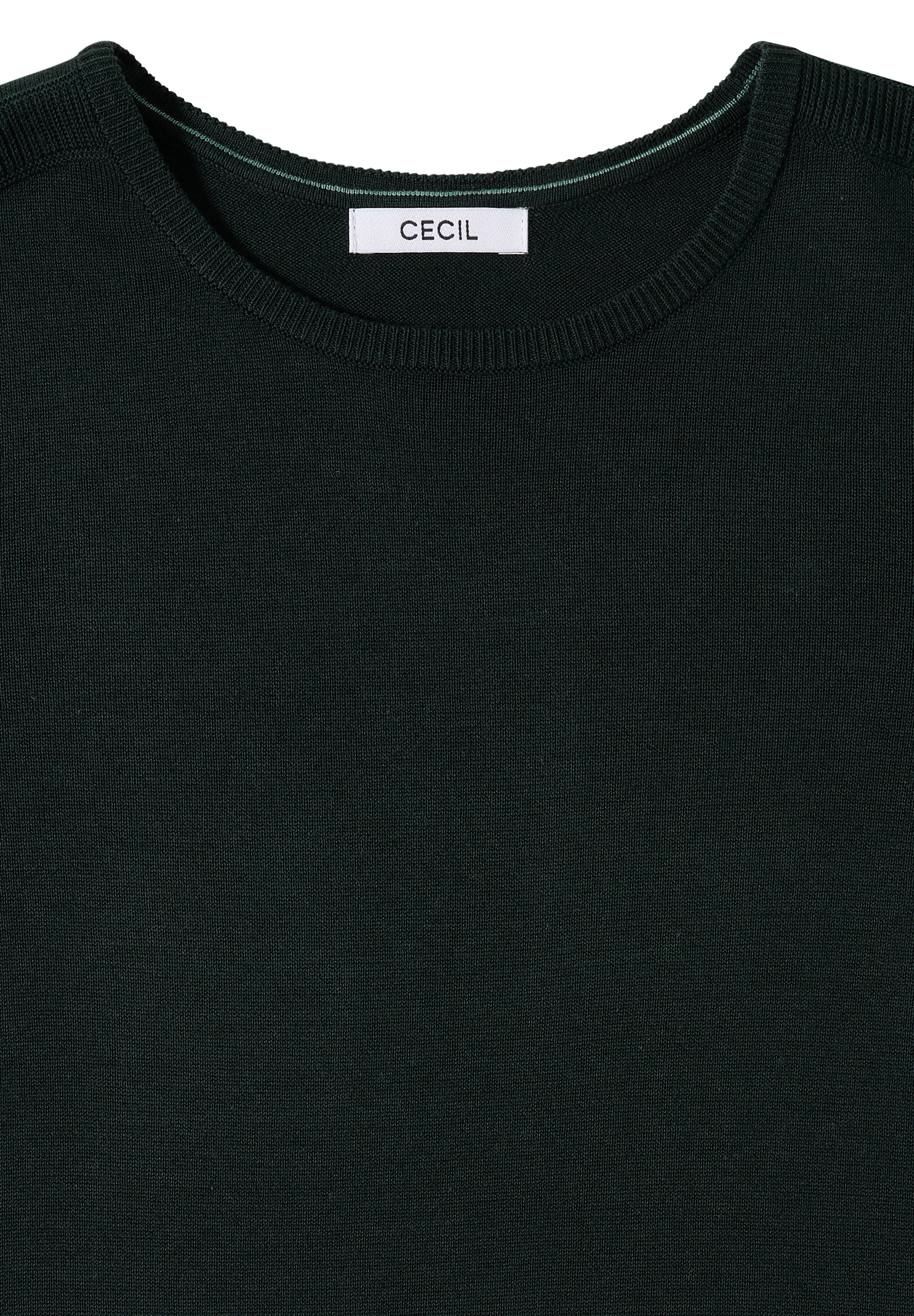 Cecil Strickpullover mit feinem Detail an der Schulter und Viskose-Anteil