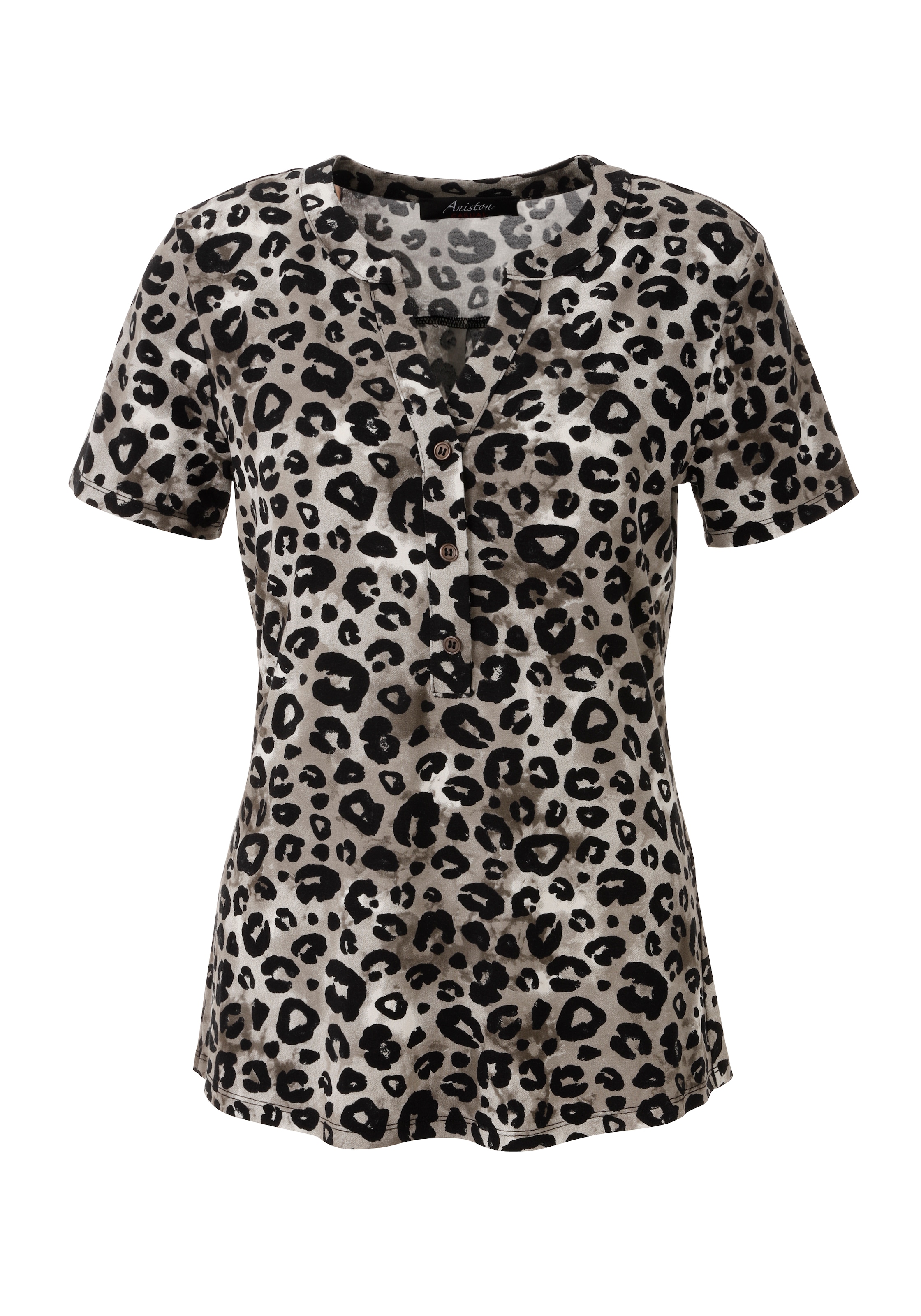 Aniston CASUAL Blouse à enfiler mit extravagantem Animal-Print- jedes Teil ein Unikat- NEUE KOLLEKTION