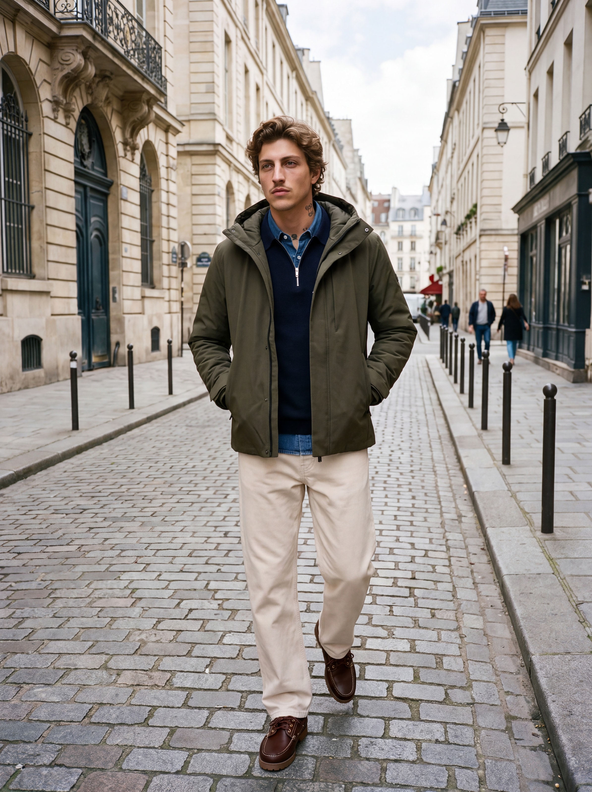 Jack & Jones Veste courte »JJEKEEN JACKET AW26 SN« avec capuche fibre synthétique, coupe régulière