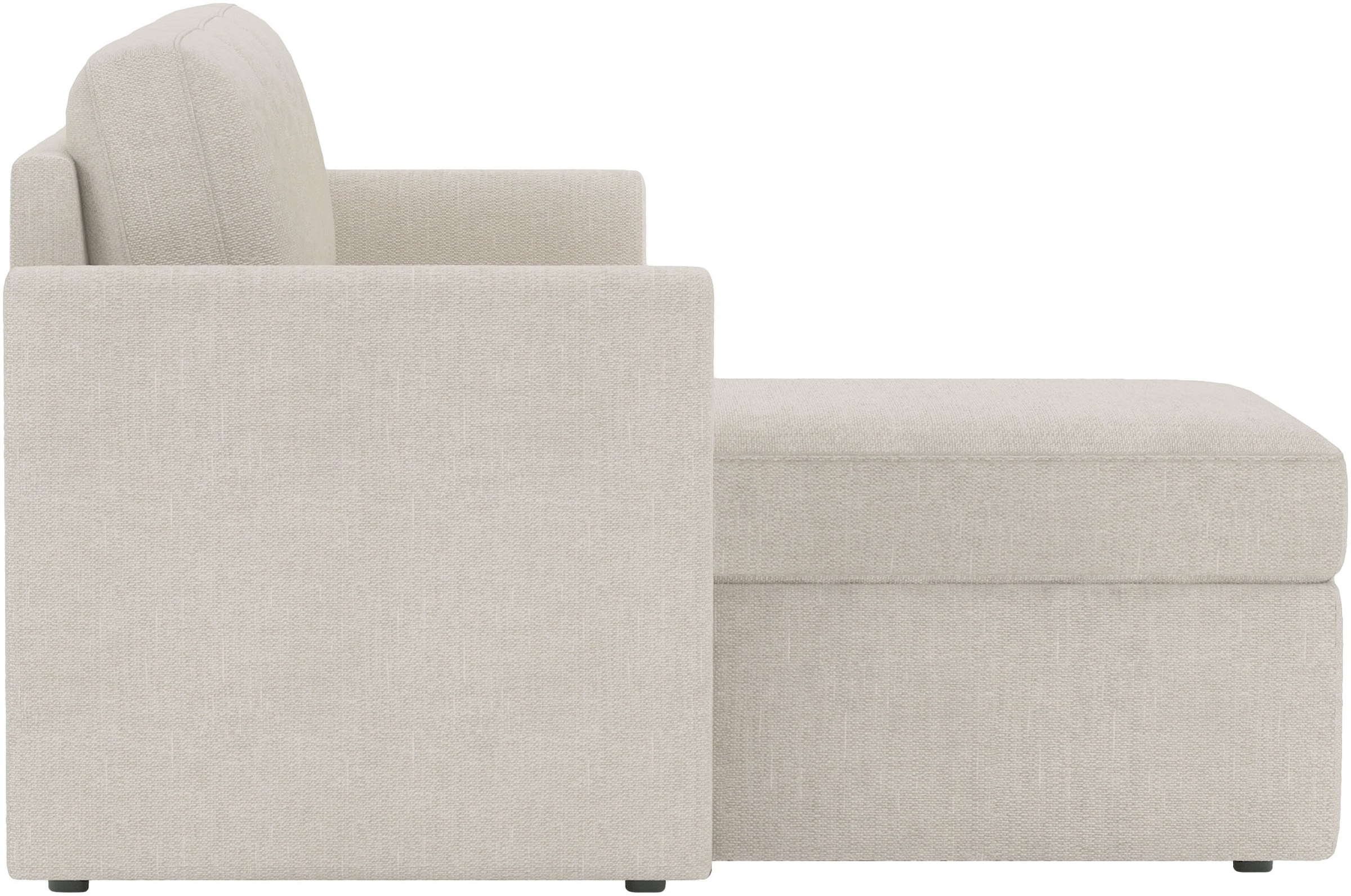 Dorel Home Canapé d'angle »NORDHUS, L-Form, 200 cm, Recamiere rechts/links montierbar« grosser Stauraum, softer Cord und feiner Webstoff-Bezug