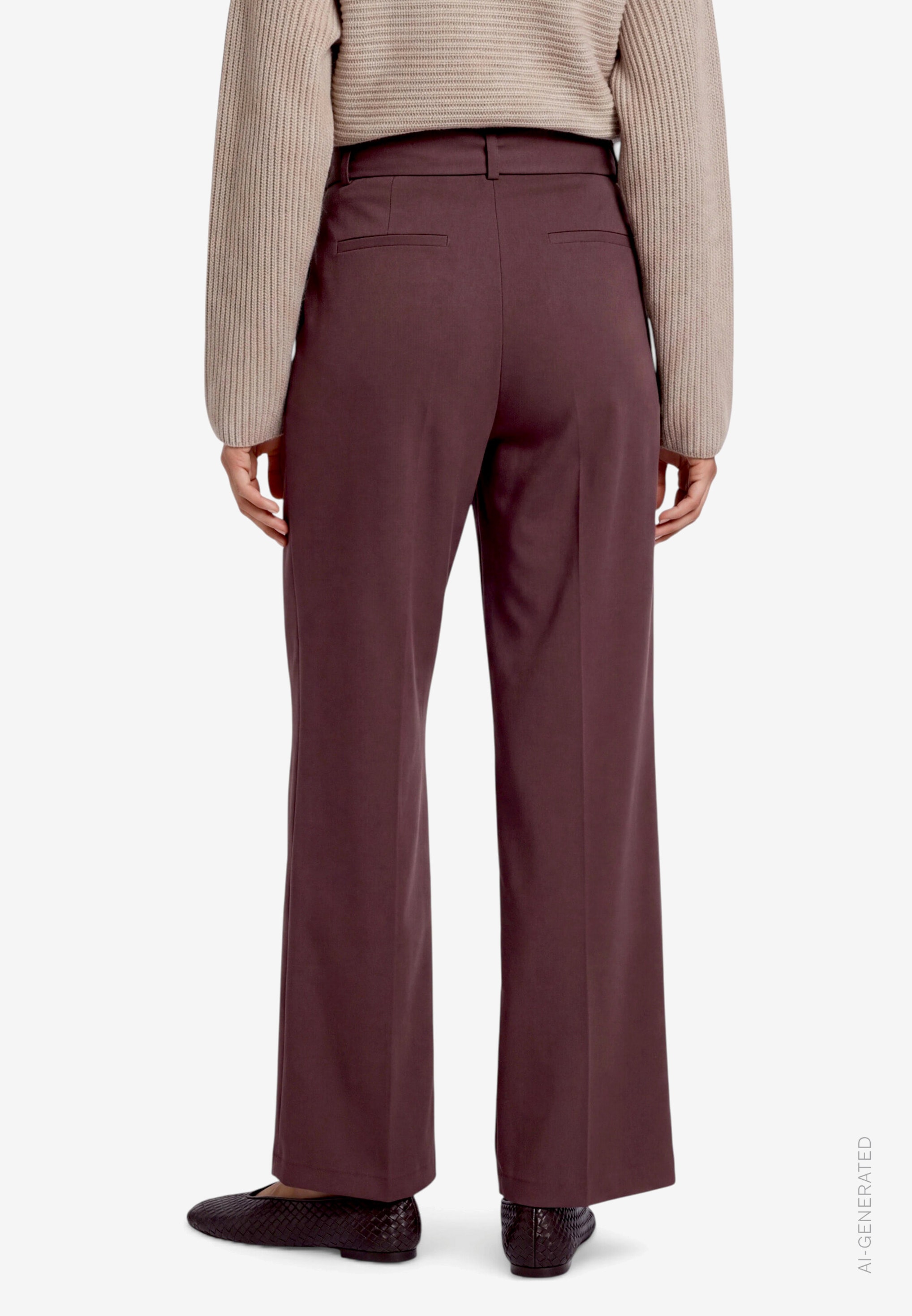 Zero Pantalon à pinces  Stoffhose mit Gürtel / Schnalle