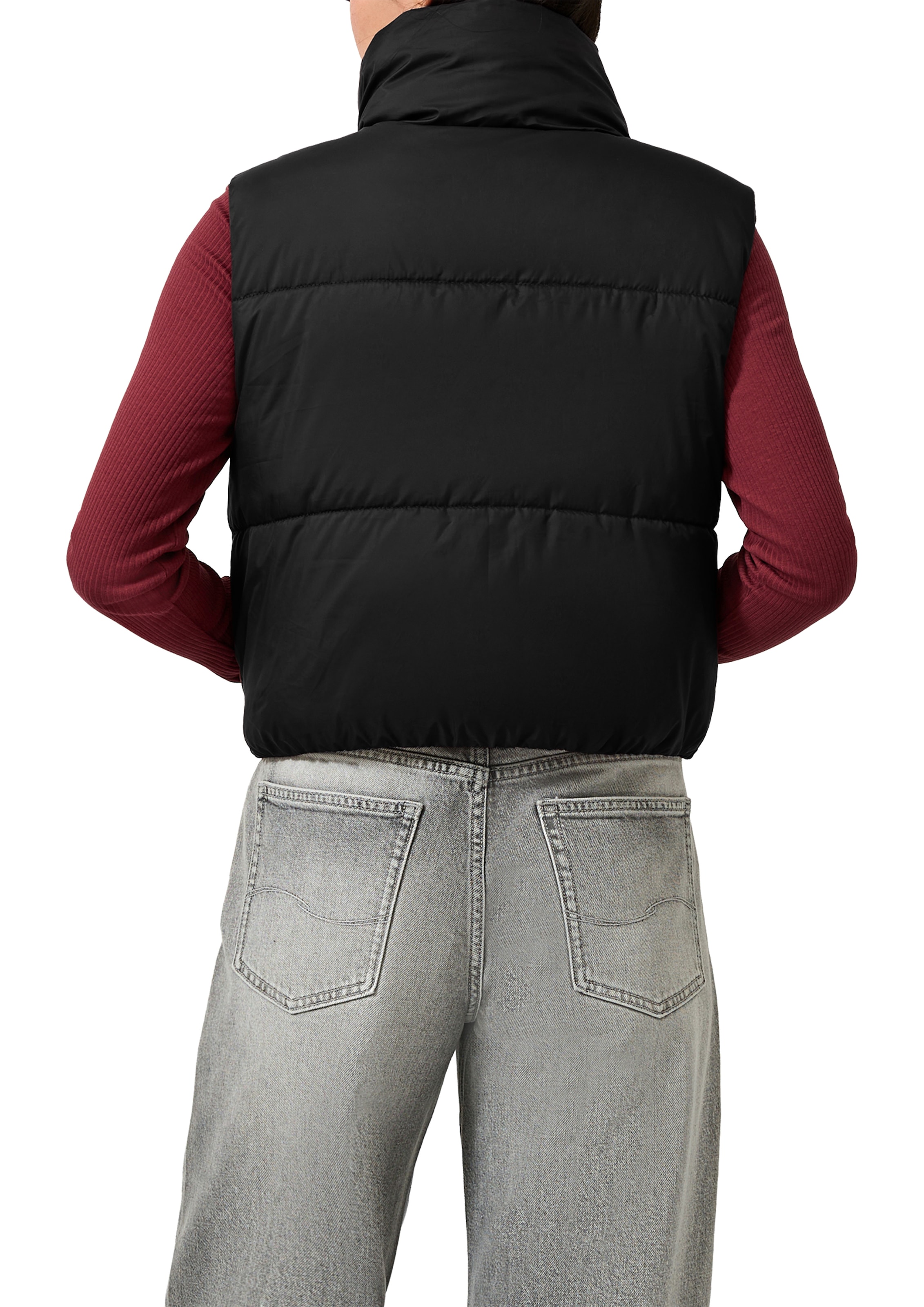 QS Steppweste Kurze Steppweste mit Stehkragen / Winterweste