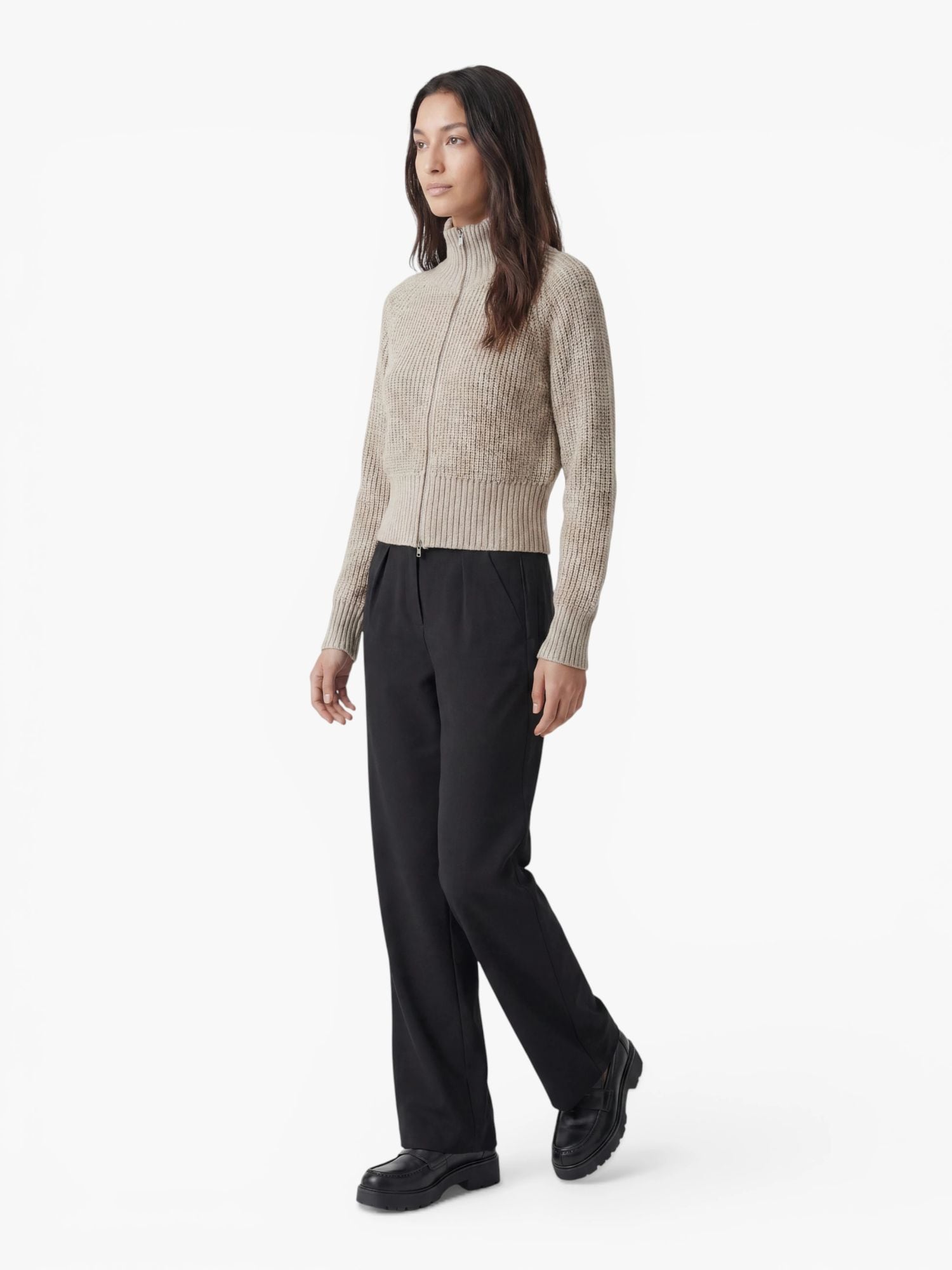 LeGer Veste en tricot »Nala, LeGer by Lena Gercke« mit Woll-Anteil, Stehkragen