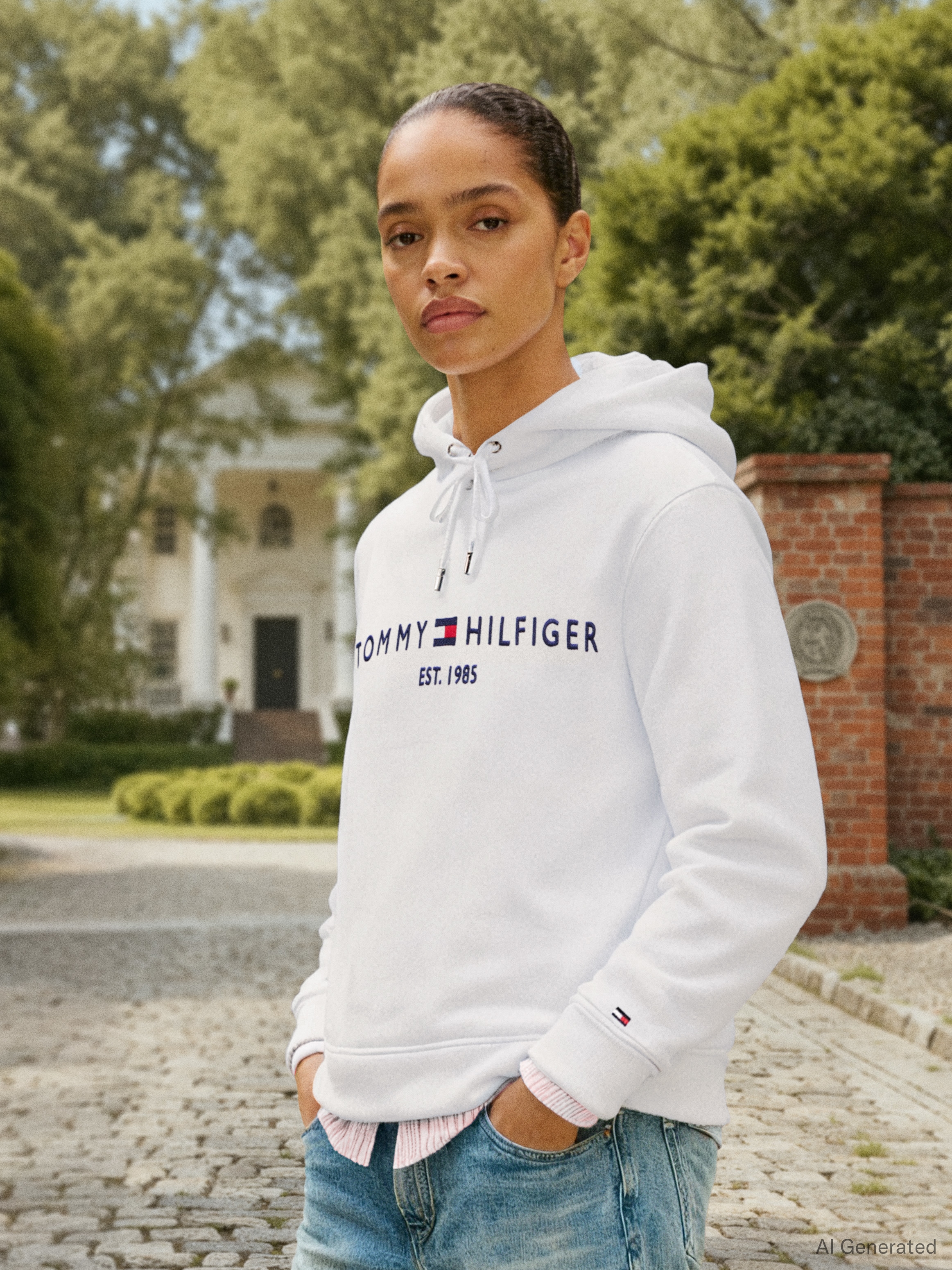 Tommy Hilfiger Sweat à capuche , avec broderie du logo Tommy Hilfiger
