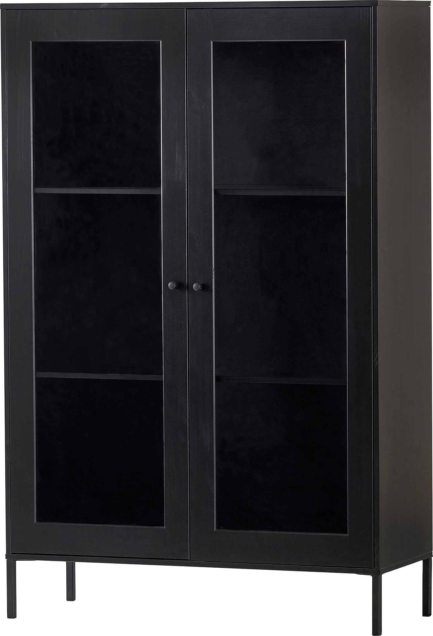 WOOOD Vitrines »Xam« aus Kiefernholz, Breite 100 cm