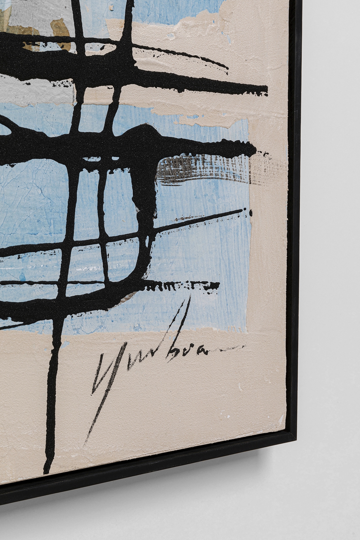 Kare Design Tableau avec cadre »Gerahmtes Bild Dust Blau«