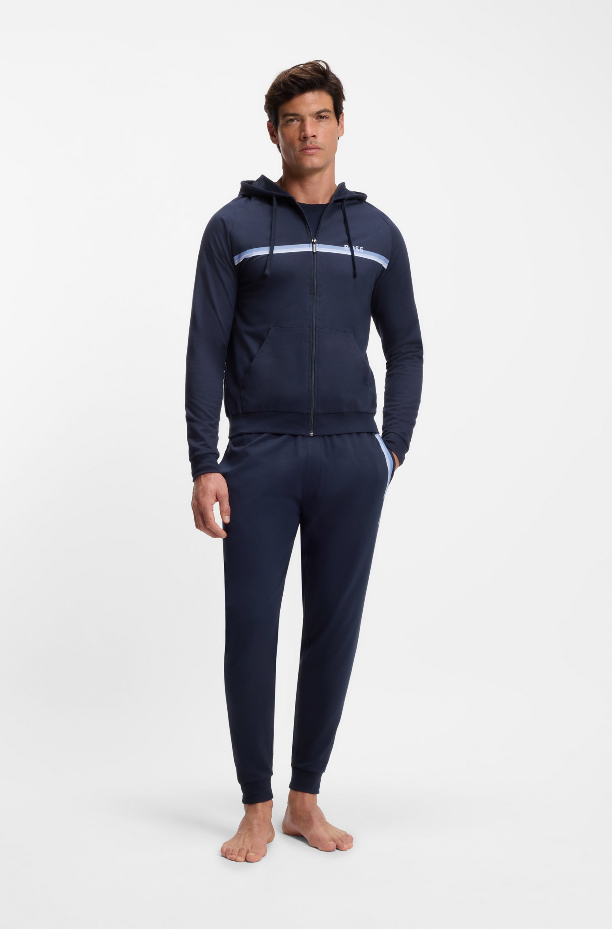 BOSS Pantalon de jogging »Authentic«  aus Baumwoll-Terry mit Streifen und Logo