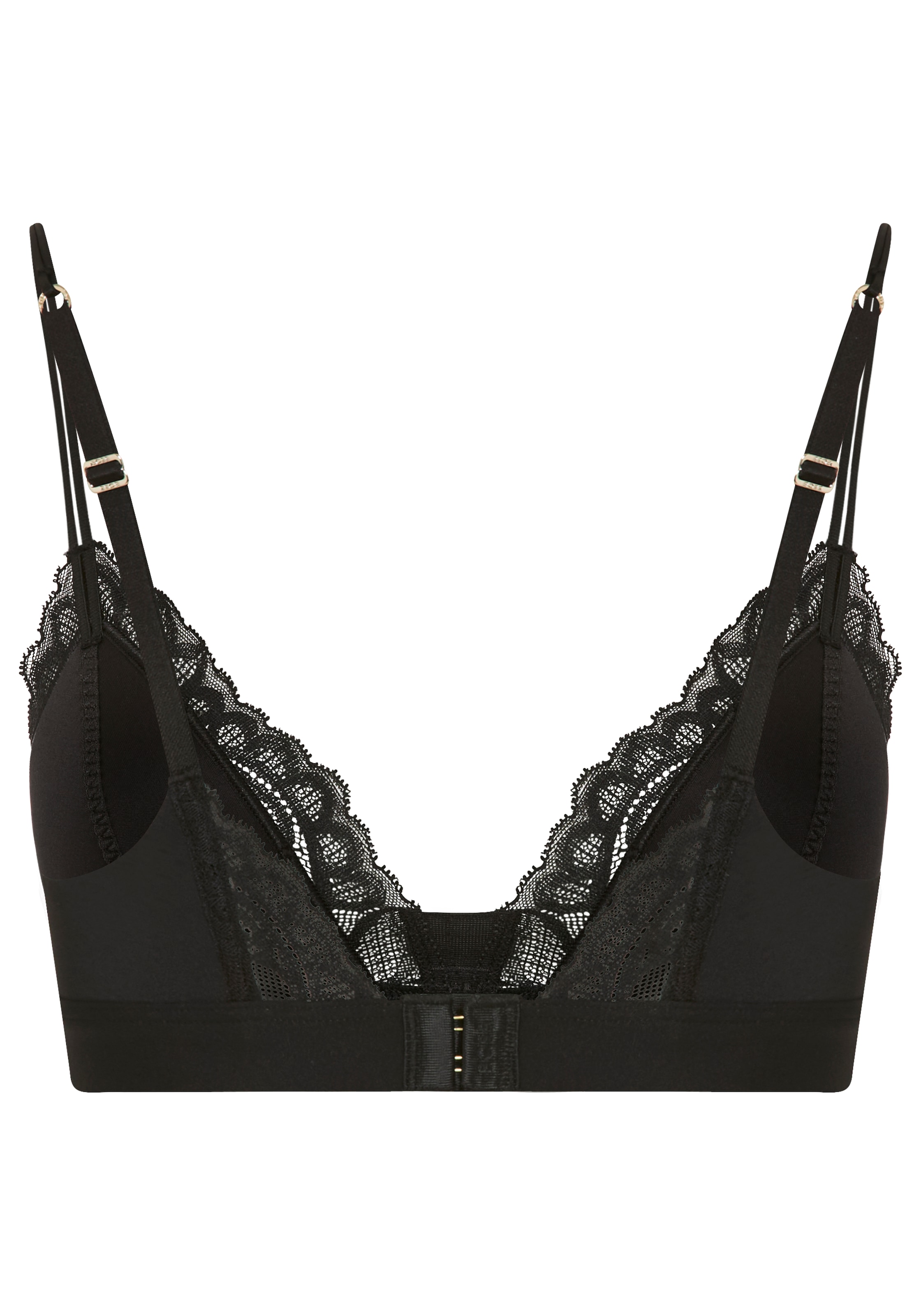 BOSS Brassière »BLOSSOM« Premium Spitzen-Bralette mit plissiertem Mesh