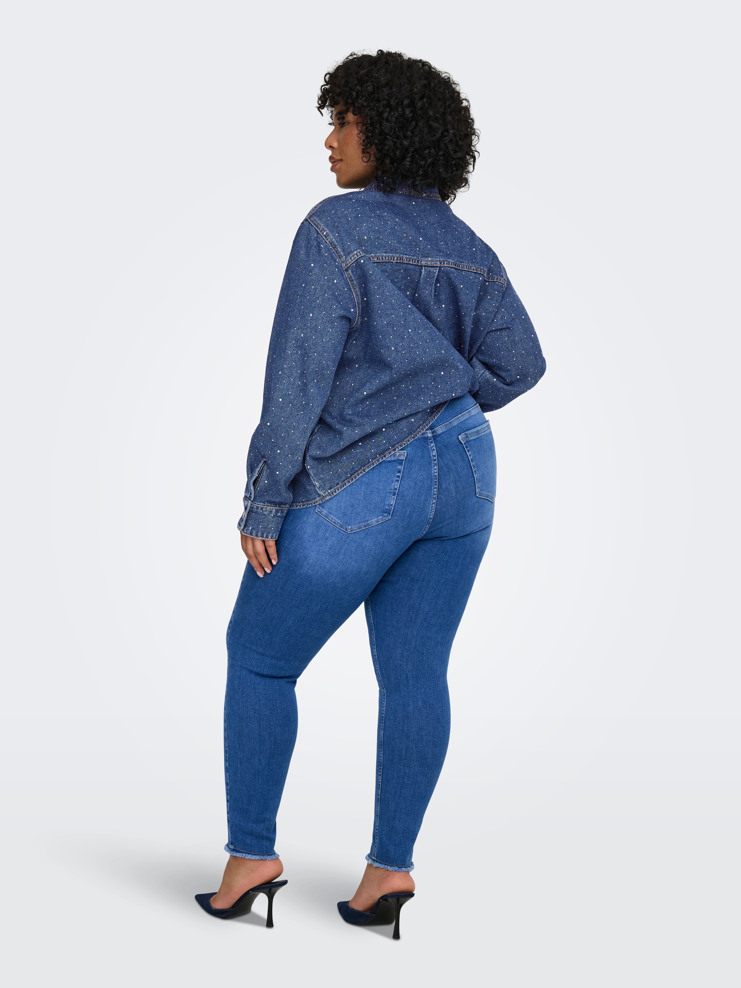 ONLY CARMAKOMA Skinny-fit-Jeans »CARWILLY REG SK ANK RW DNM REA260 NOOS«