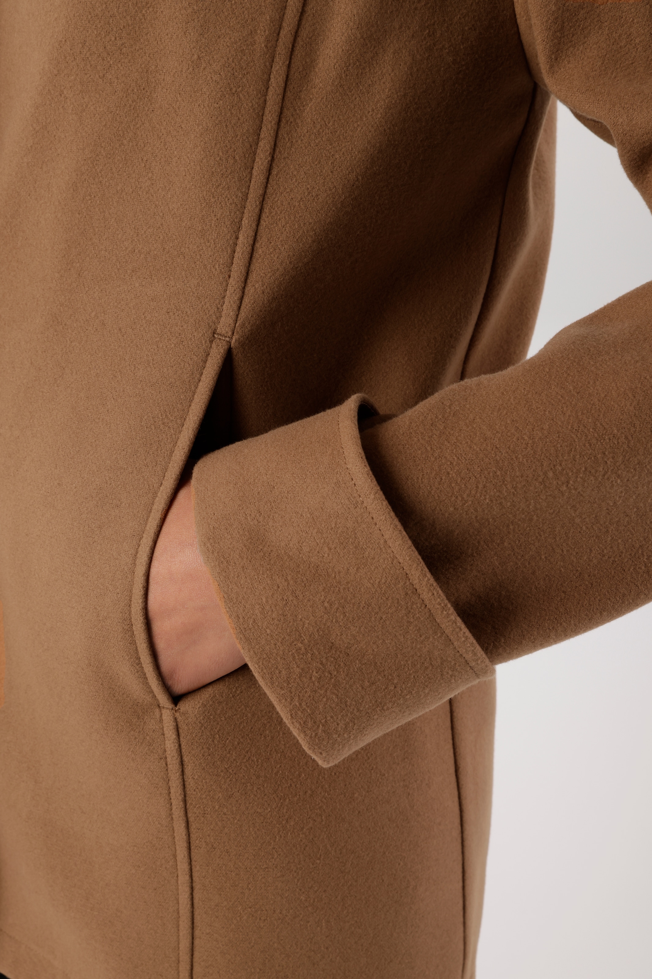Aniston SELECTED Outdoorjacke ohne Kapuze in weicher Woll-Optik - NEUE KOLLEKTION