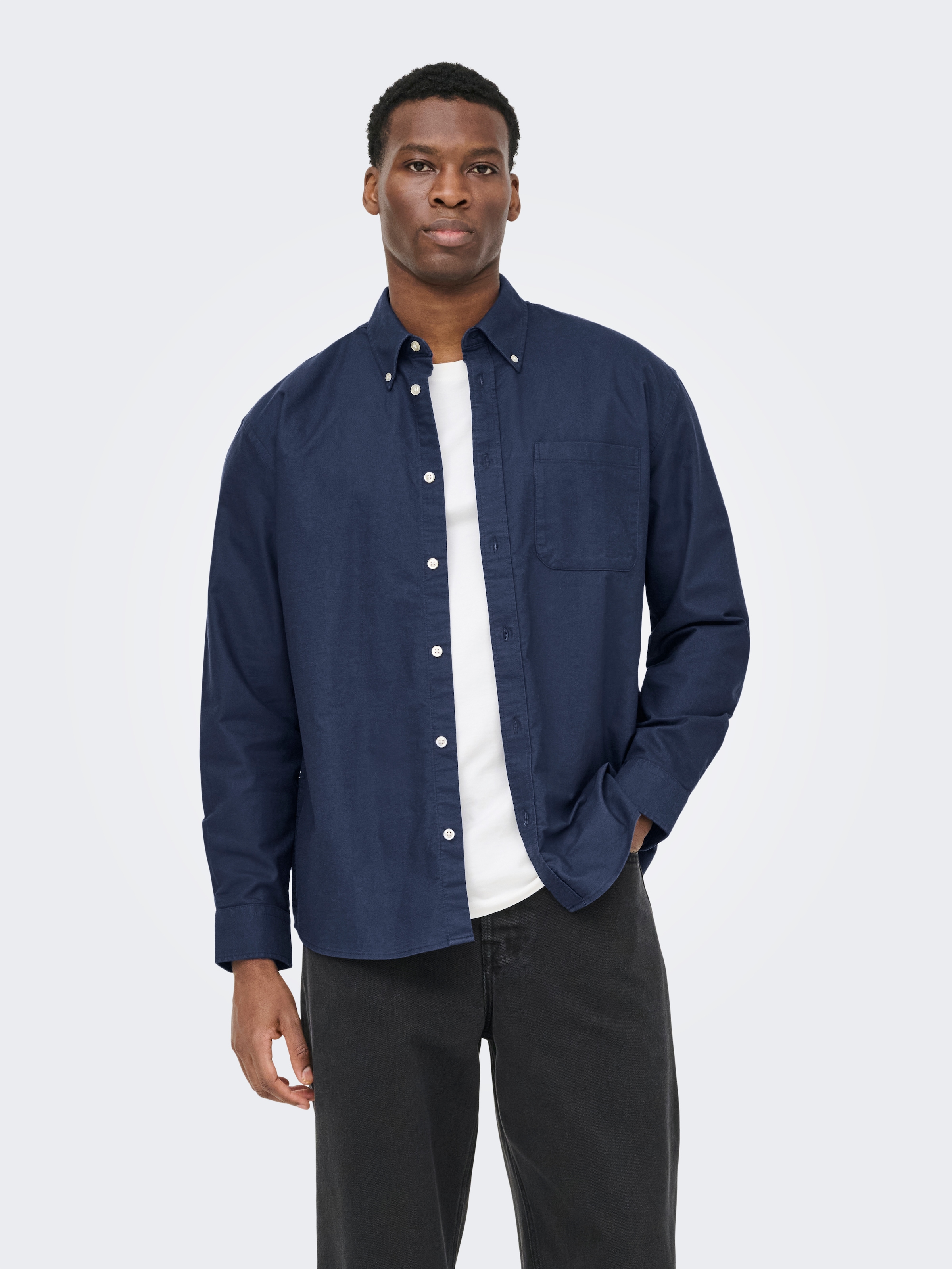 ONLY & SONS Langarmhemd »ONSOXFORD LS SHIRT FRML NOOS« Baumwollmischung, regular fit