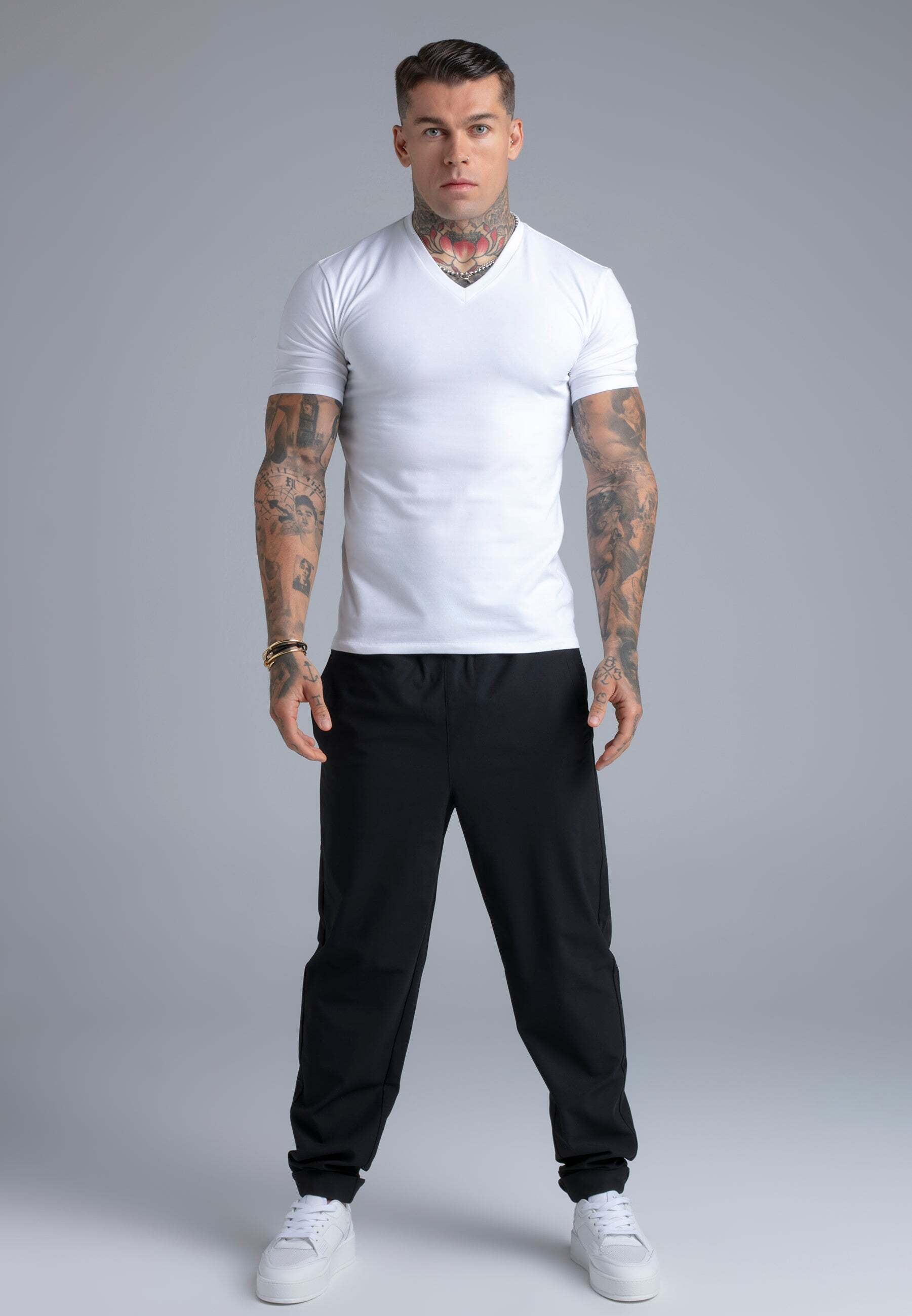 Siksilk T-Shirt »Siksilk T-Shirt V-Neck«