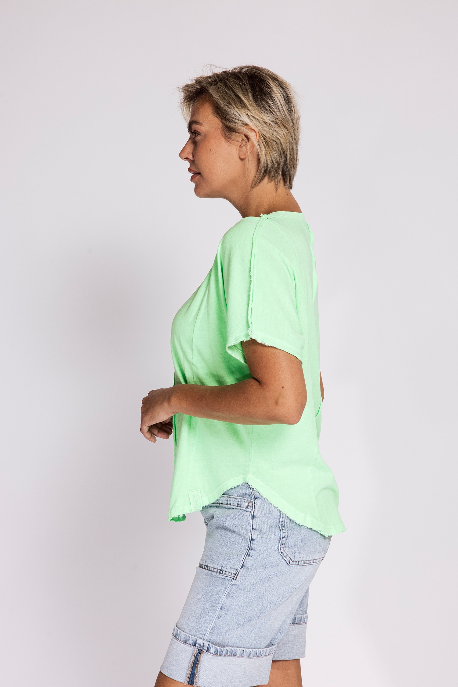Zhrill T-shirt à manches courtes »RYA« Coupe normale, manches courtes, col en V, uni