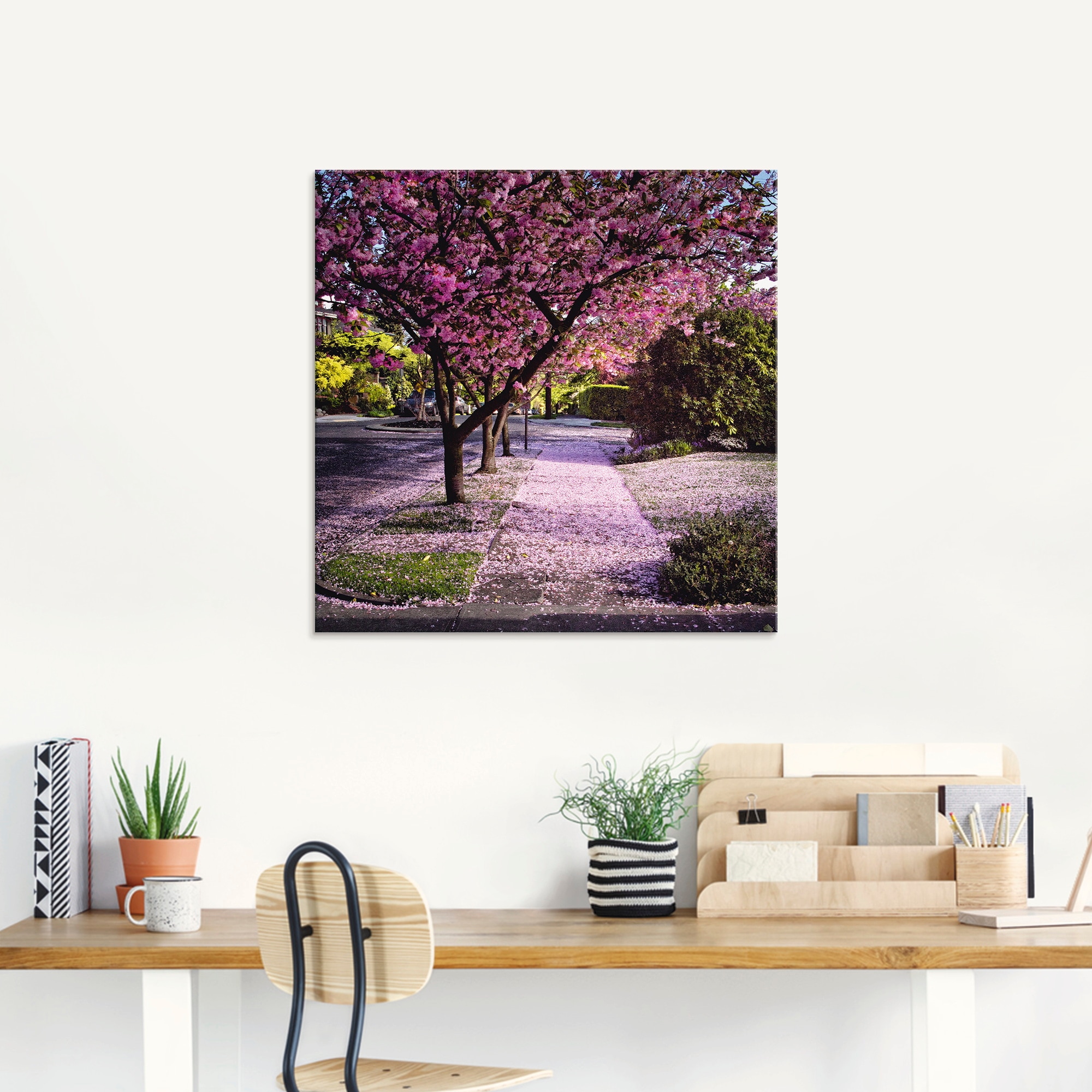 Artland Glasbild »Fallende Blütenblätter« Bäume 1 Stk. tlg. in verschiedenen Grössen