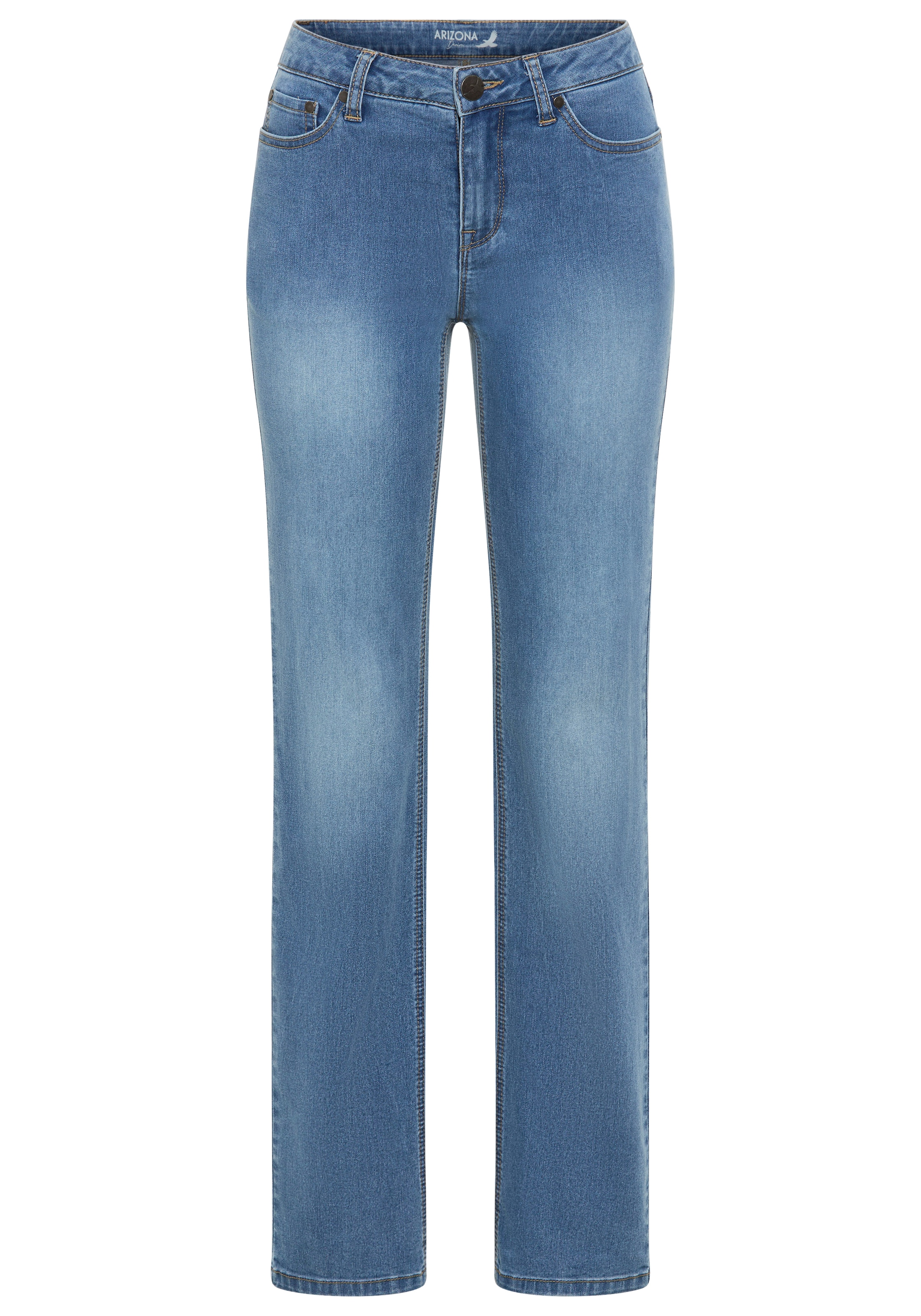 Arizona Jeans droit gerade geschnitten, normale Passform, hohe Leibhöhe