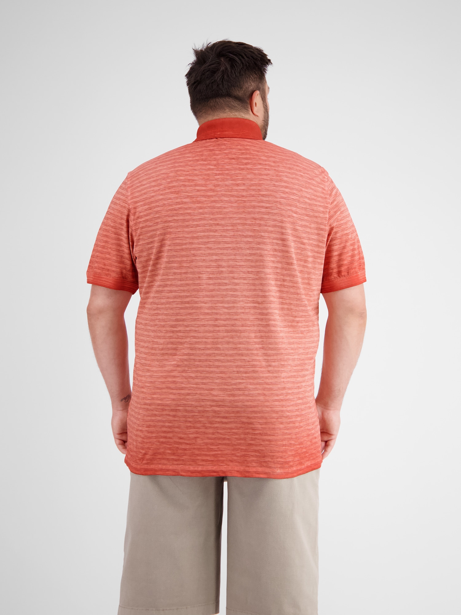 LERROS Polo »Gestreiftes Poloshirt in Grossen Grössen«